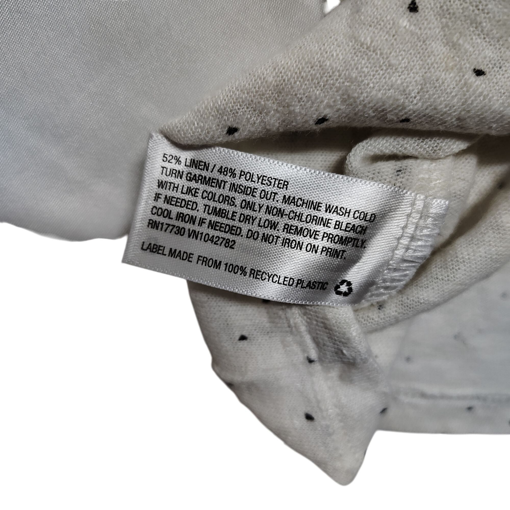 Other Ava & Viv Womens XL White Polka Dot Tee With Double Cap Slee Size XL / US 12-14 / IT 48-50 - 5 Thumbnail
