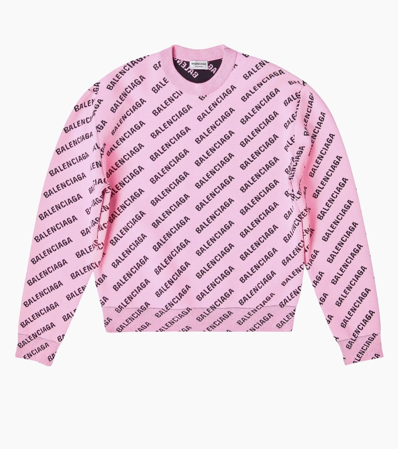 Balenciaga $1.4K VALUE All over Logo Print Sweater Size US M / EU 48-50 / 2 - 1 Thumbnail