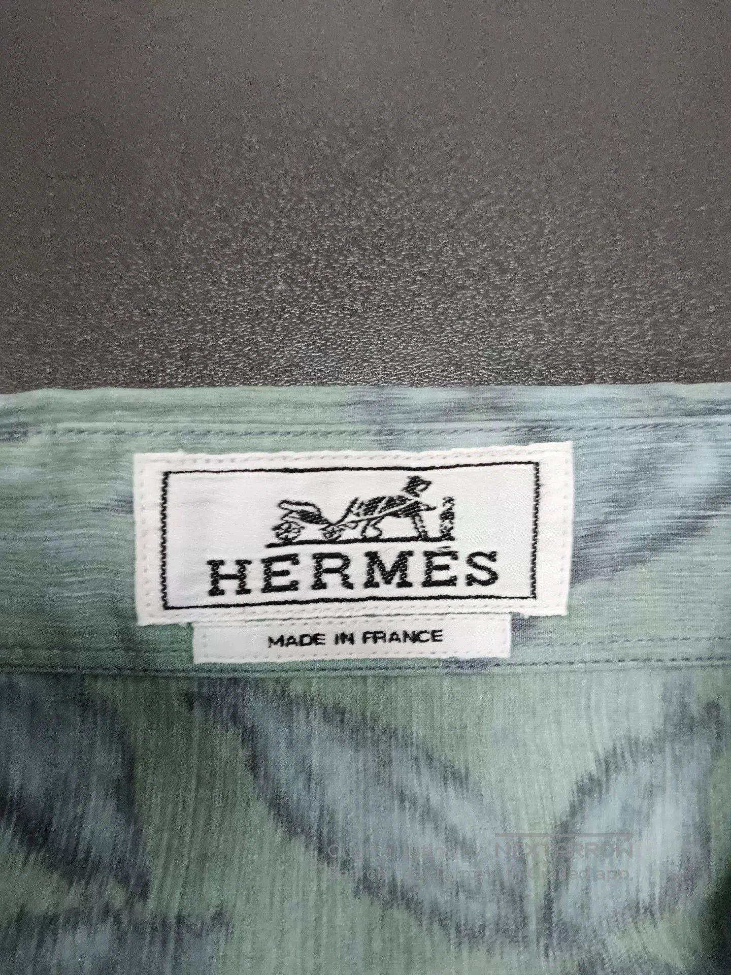 Hermes Hermes Green Long Sleeve Artistic Shirt. Size US M / EU 48-50 / 2 - 3 Thumbnail