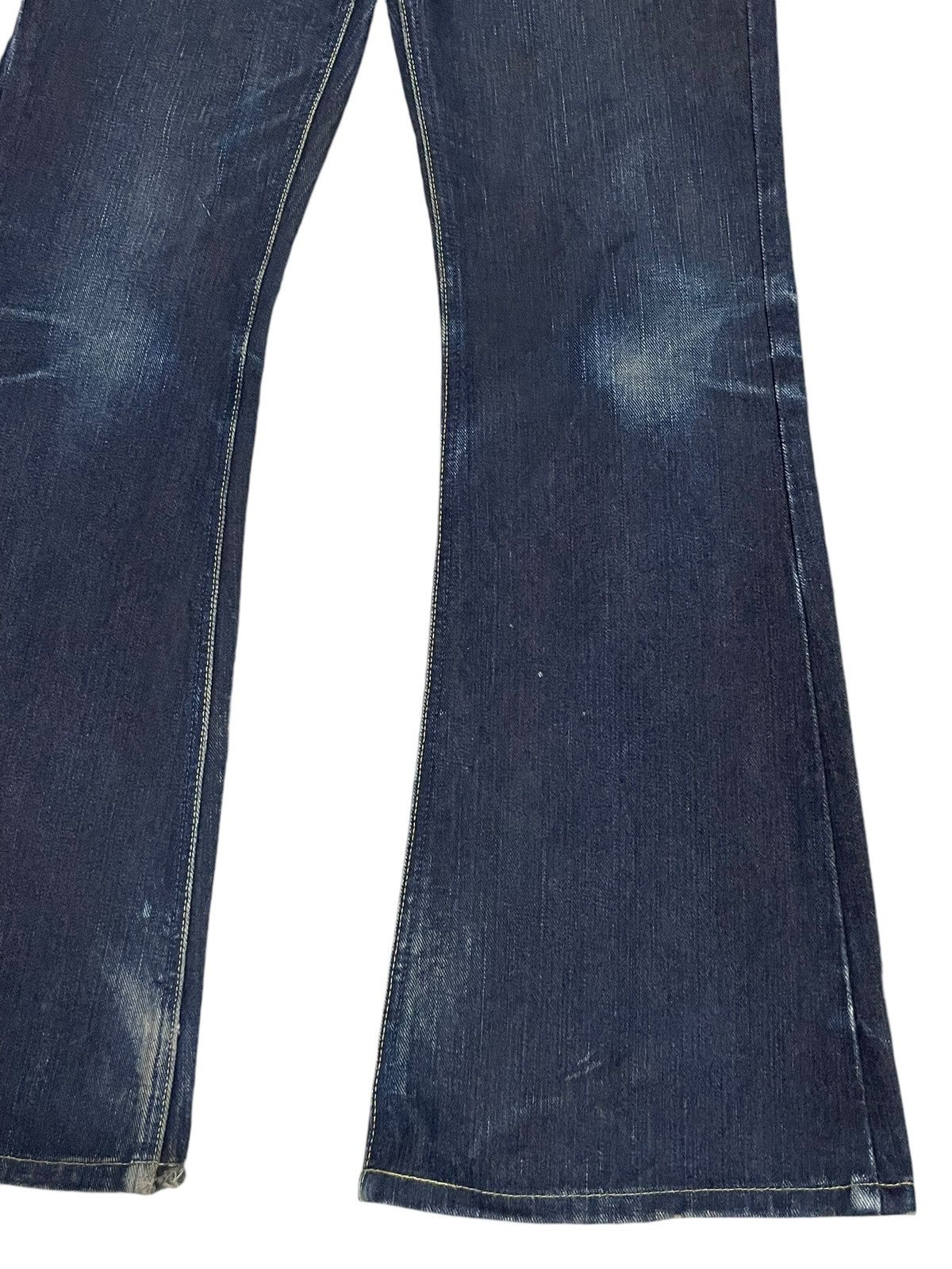 Lee Vintage Y2K Lee Riders Indigo Wash Frayed Flare Jeans Size US 29 - 5 Thumbnail