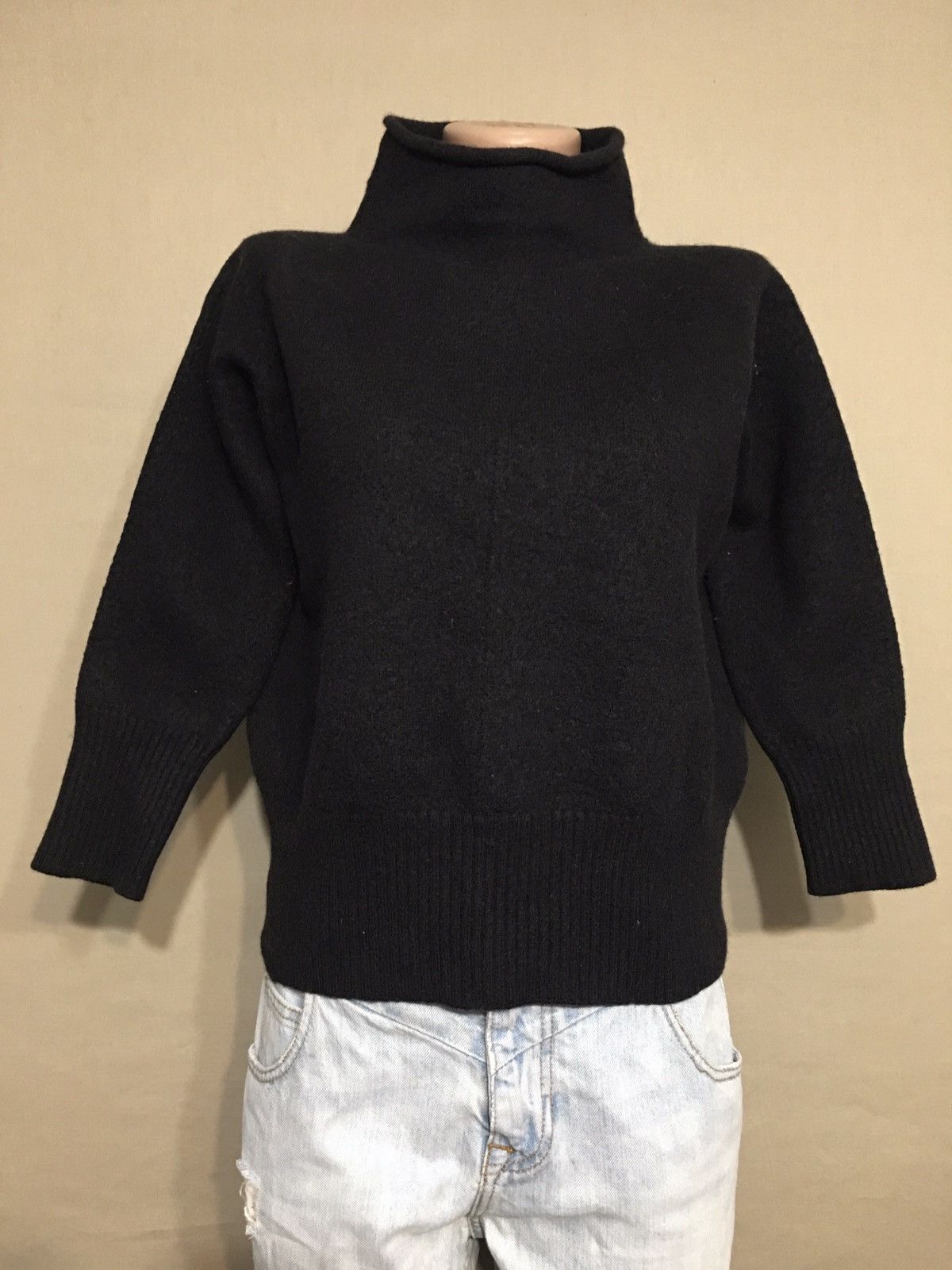 OSKA OSKA Black Virgin Wool High neck Sweater Size XS Size XS / US 0-2 / IT 36-38 - 2 Thumbnail