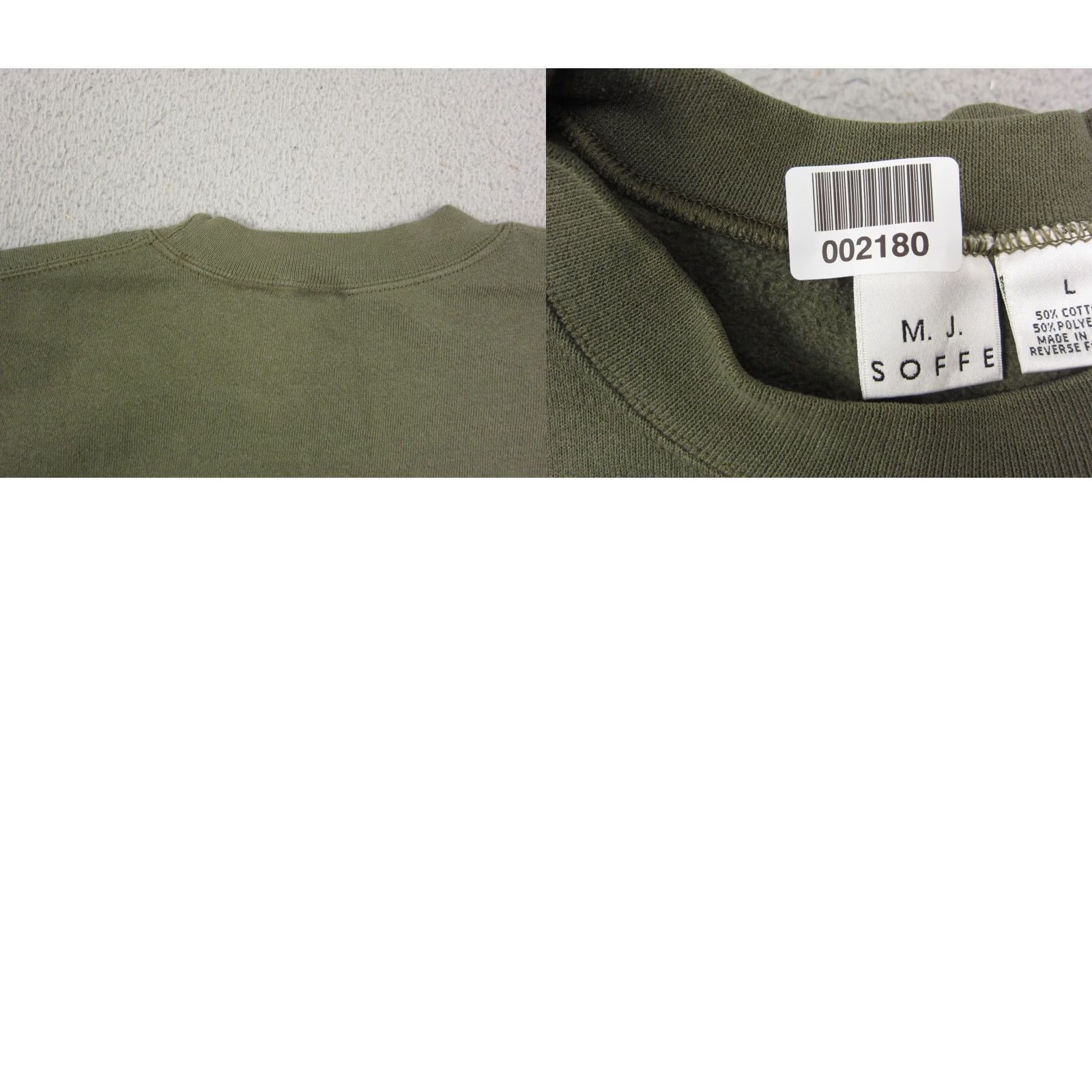 Vintage VINTAGE USMC Sweatshirt Adult Large Green Marines USA Mens 90s Size US L / EU 52-54 / 3 - 8 Thumbnail