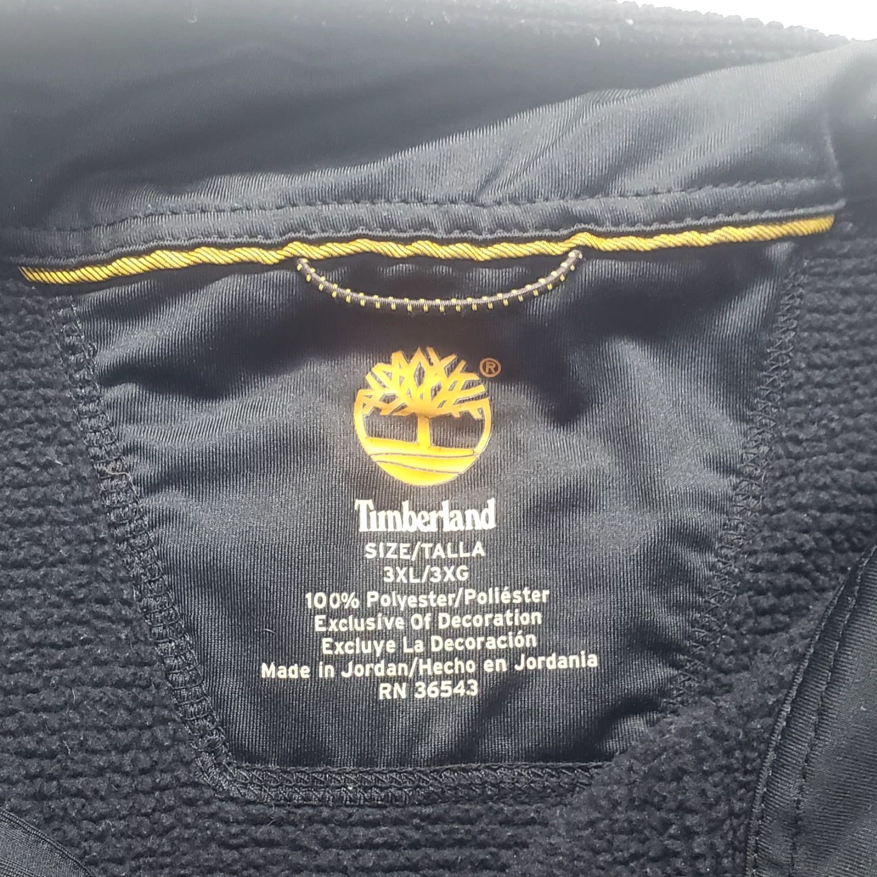 Timberland Timberland Sweater Solid Black 1/4 Zip Long Sleeve Logo Pockets 3XL Mens Pullover Size US XXL / EU 58 / 5 - 3 Thumbnail