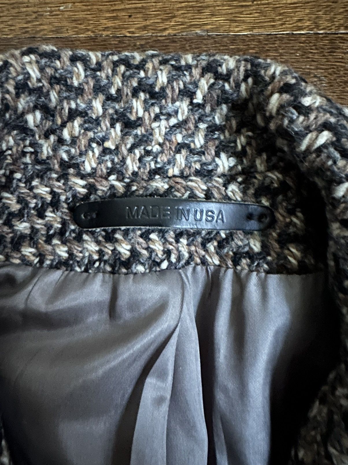 Vintage Vintage Wool Tweed Coat / Double Breasted Over Coat Size M / US 6-8 / IT 42-44 - 7 Thumbnail