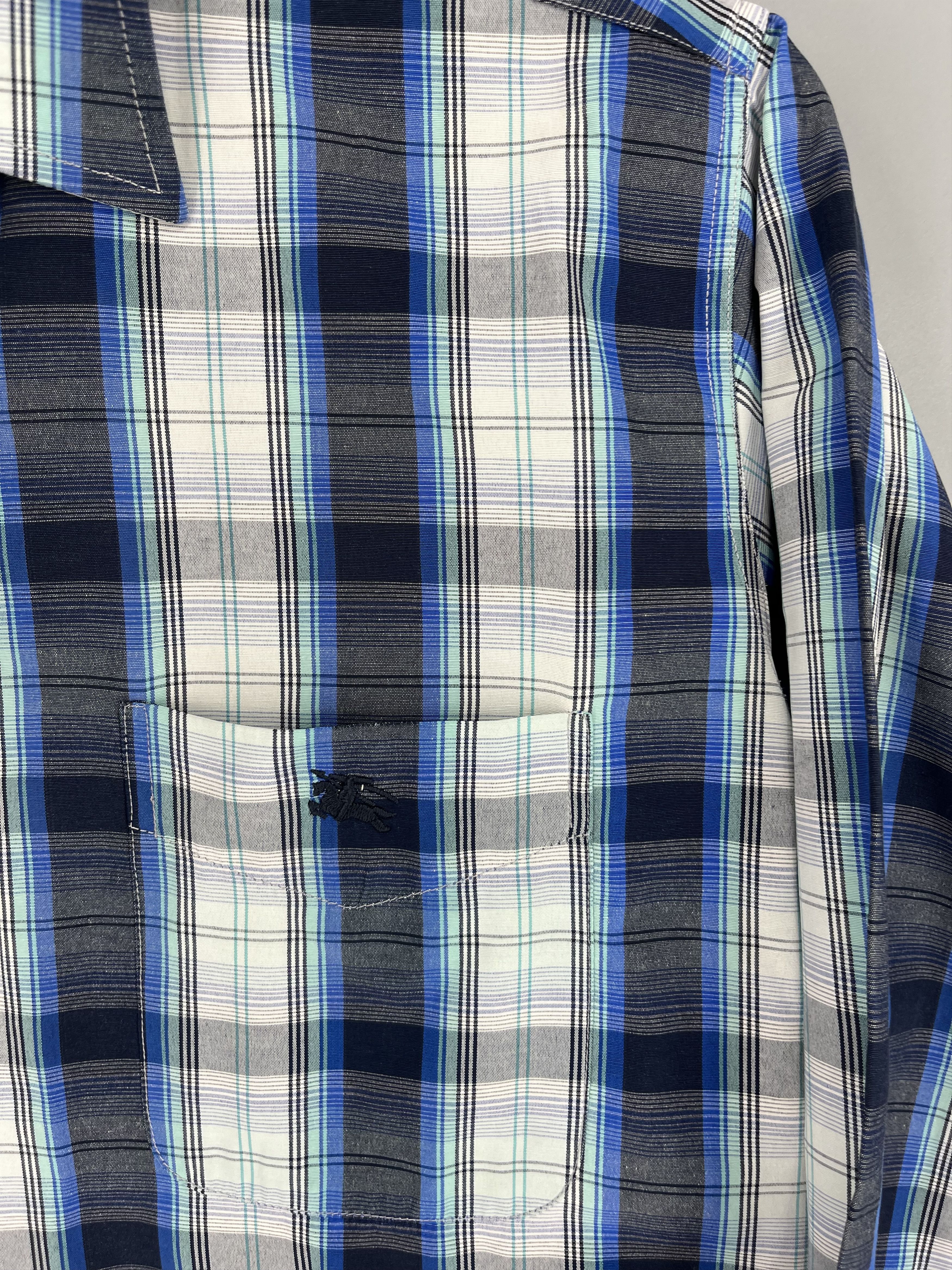 Burberry Burberry London Shirt Long Sleeve Vintage Rare Log Size US S / EU 44-46 / 1 - 6 Thumbnail