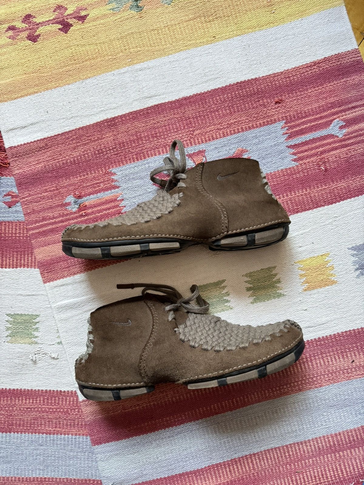 Vintage Vintage 00’s Nike y2k Brown Leather Considered Boot Size US 11 / EU 44 - 2 Thumbnail