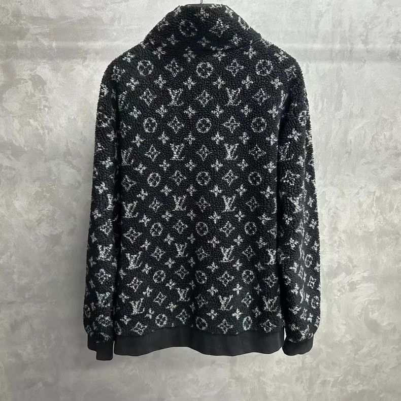 Louis Vuitton Louis Vuitton Black teddy full logo jacket 2502-Nextarrow Size US XXL / EU 58 / 5 - 2 Thumbnail