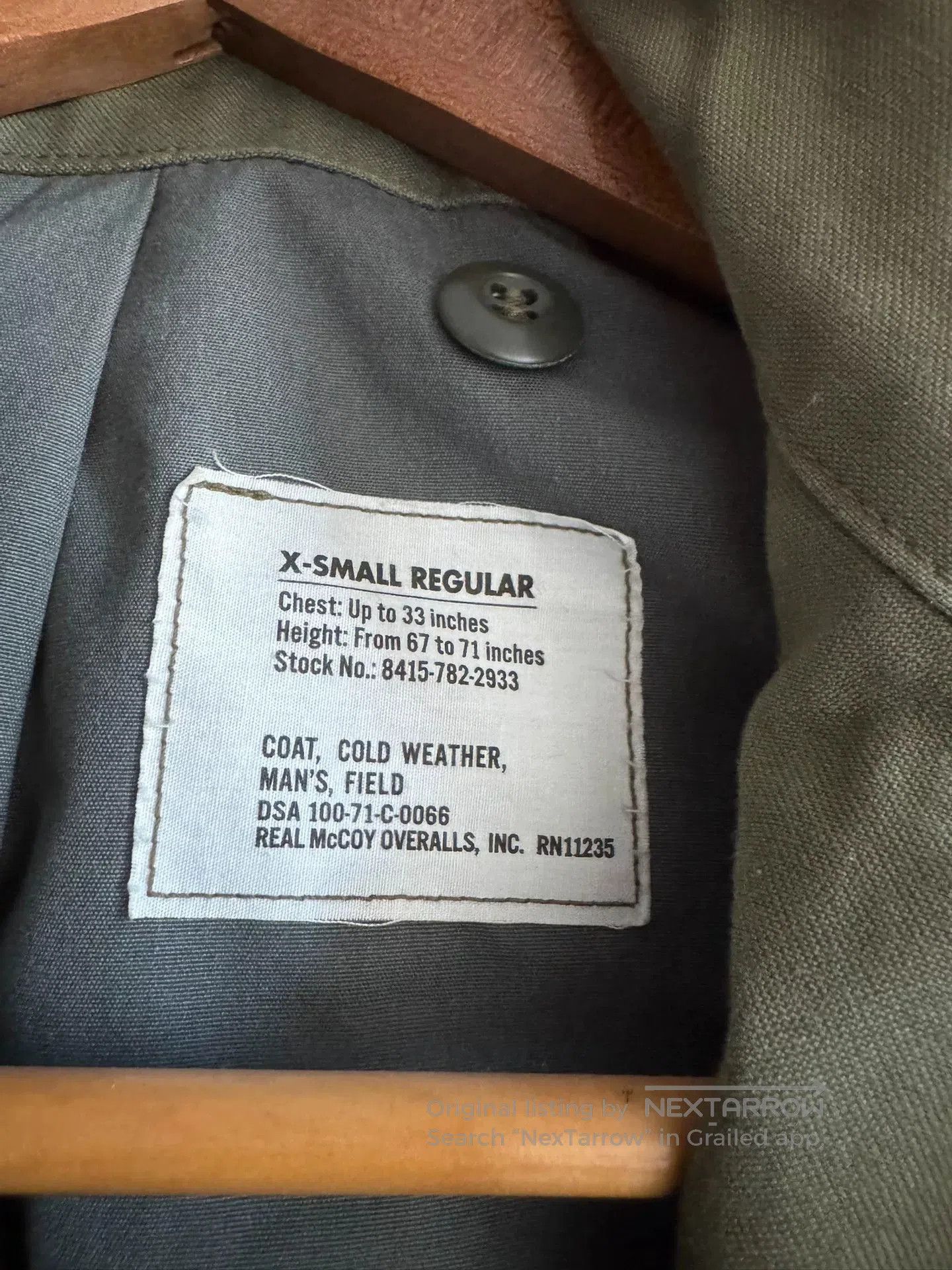 The Real McCoy's The Real McCoys M65 Taxi Driver Special XS. Size US XS / EU 42 / 0 - 5 Thumbnail