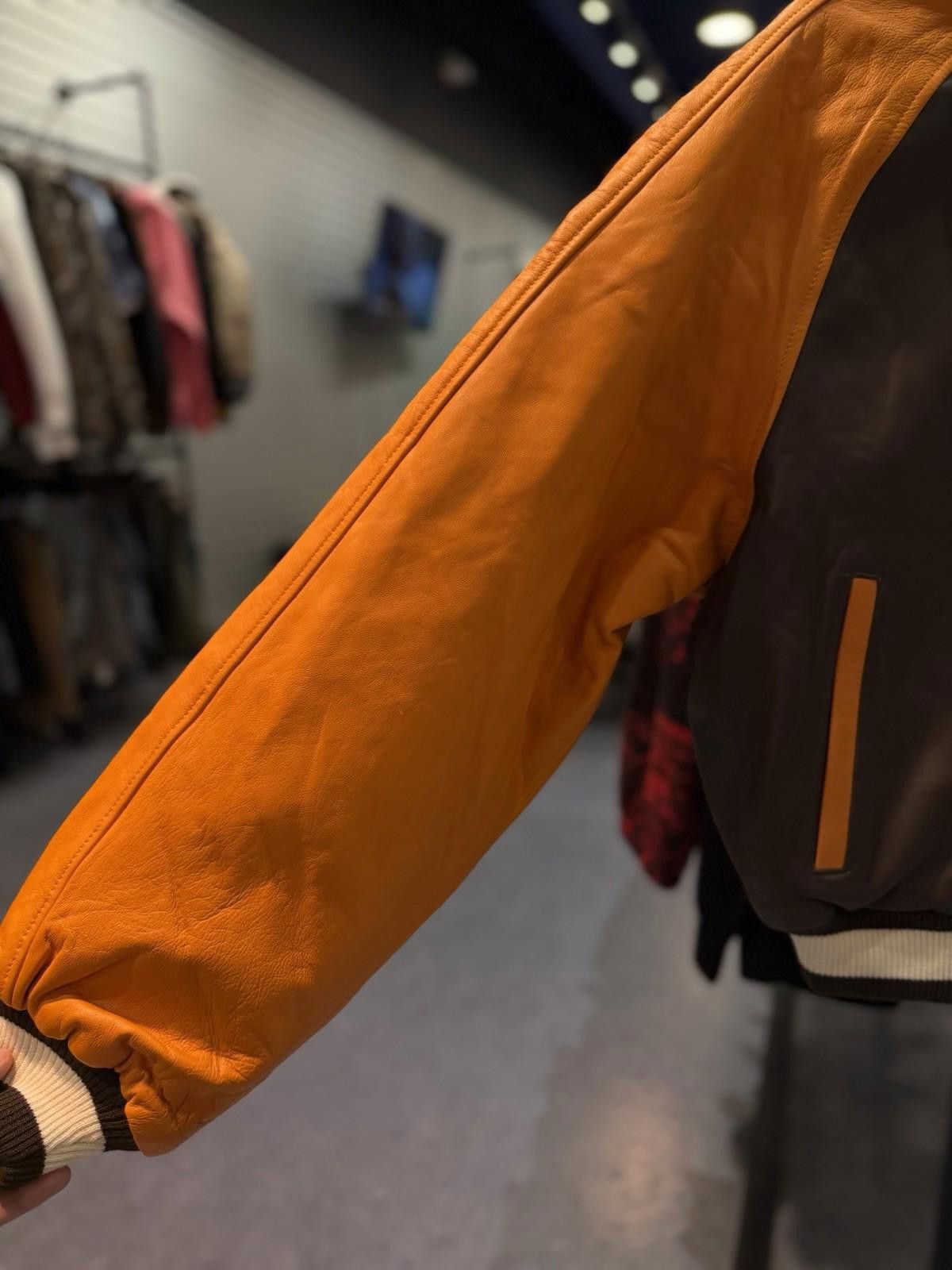 Other ValeLives Valley Leather Jacket Brown Orange Authentic Small Size US S / EU 44-46 / 1 - 5 Thumbnail