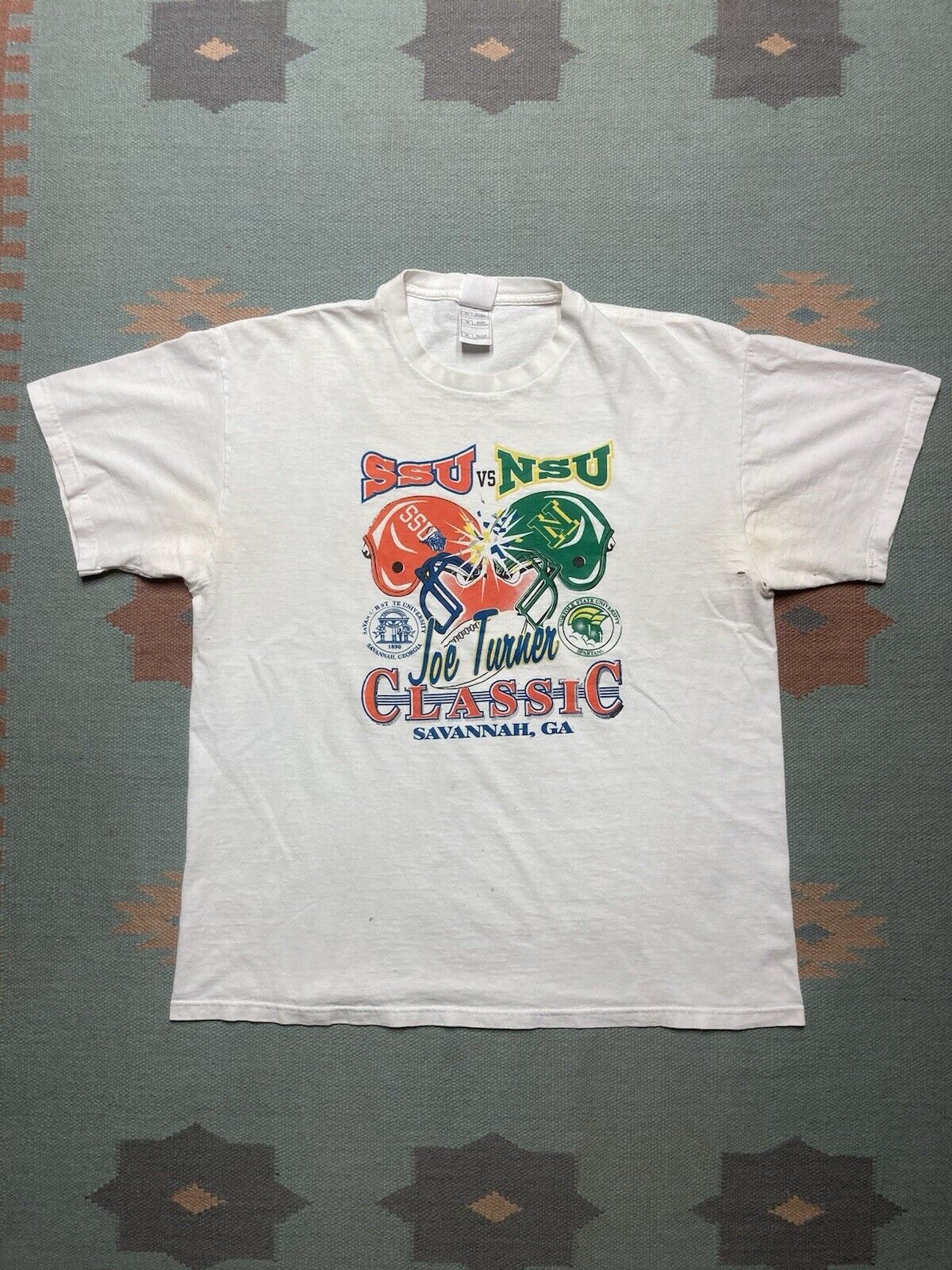 Fruit Of The Loom × Vintage t shirt joe turner classic SSU NSU black college Georgia XL Size US XL / EU 56 / 4 - 1 Thumbnail