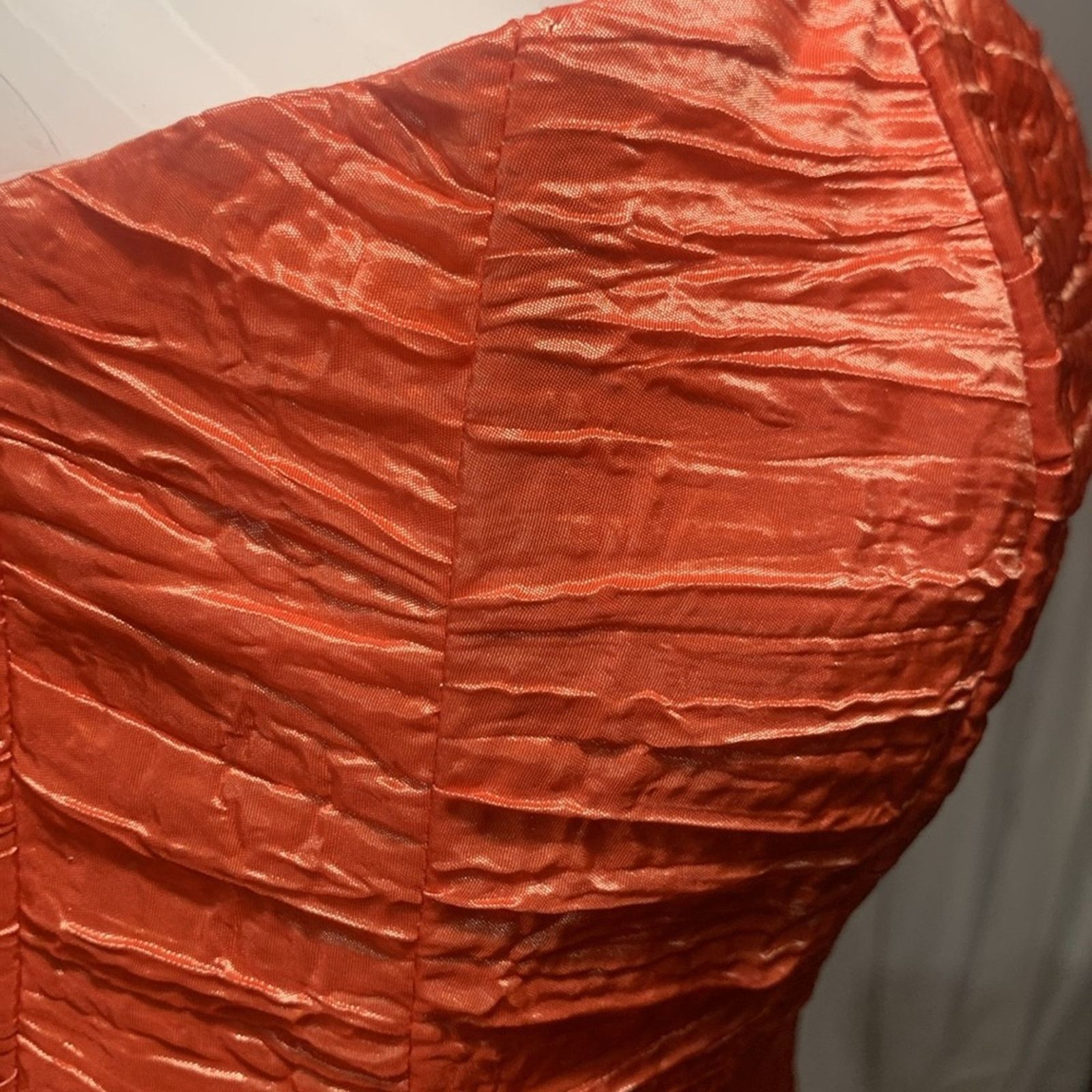 Jessica McClintock BNWT Jessica Mclintock coral ruched strapless balloon hem Size M / US 6-8 / IT 42-44 - 4 Thumbnail