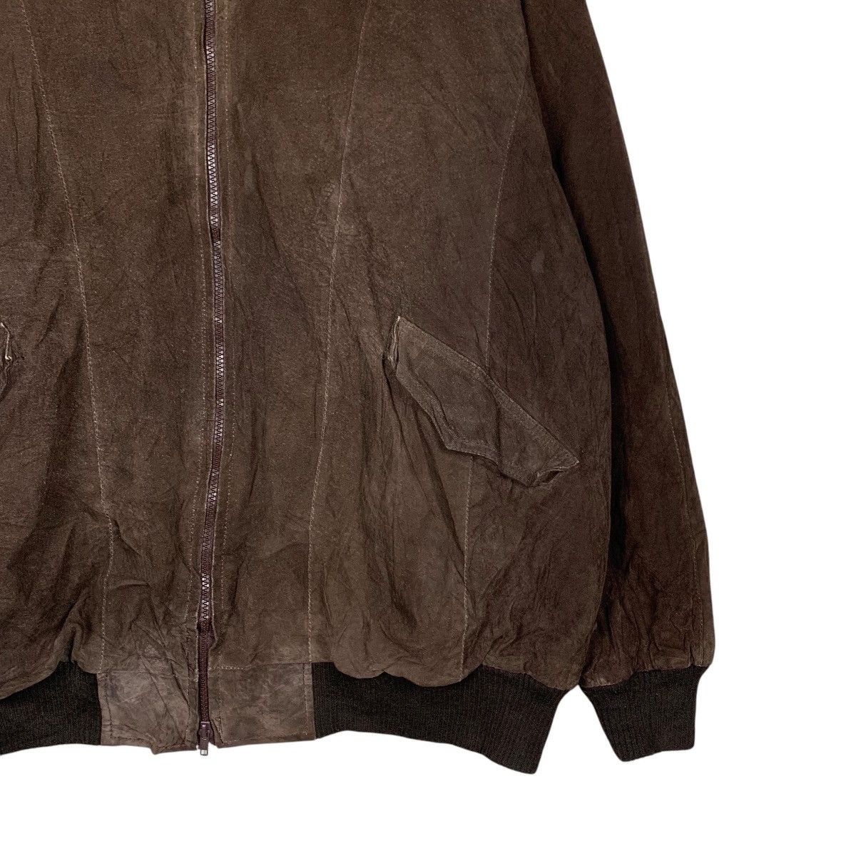 Vintage 90’s RIGO Sportswear Leather Bomber Jacket #2182-C96 Size US XXL / EU 58 / 5 - 4 Thumbnail