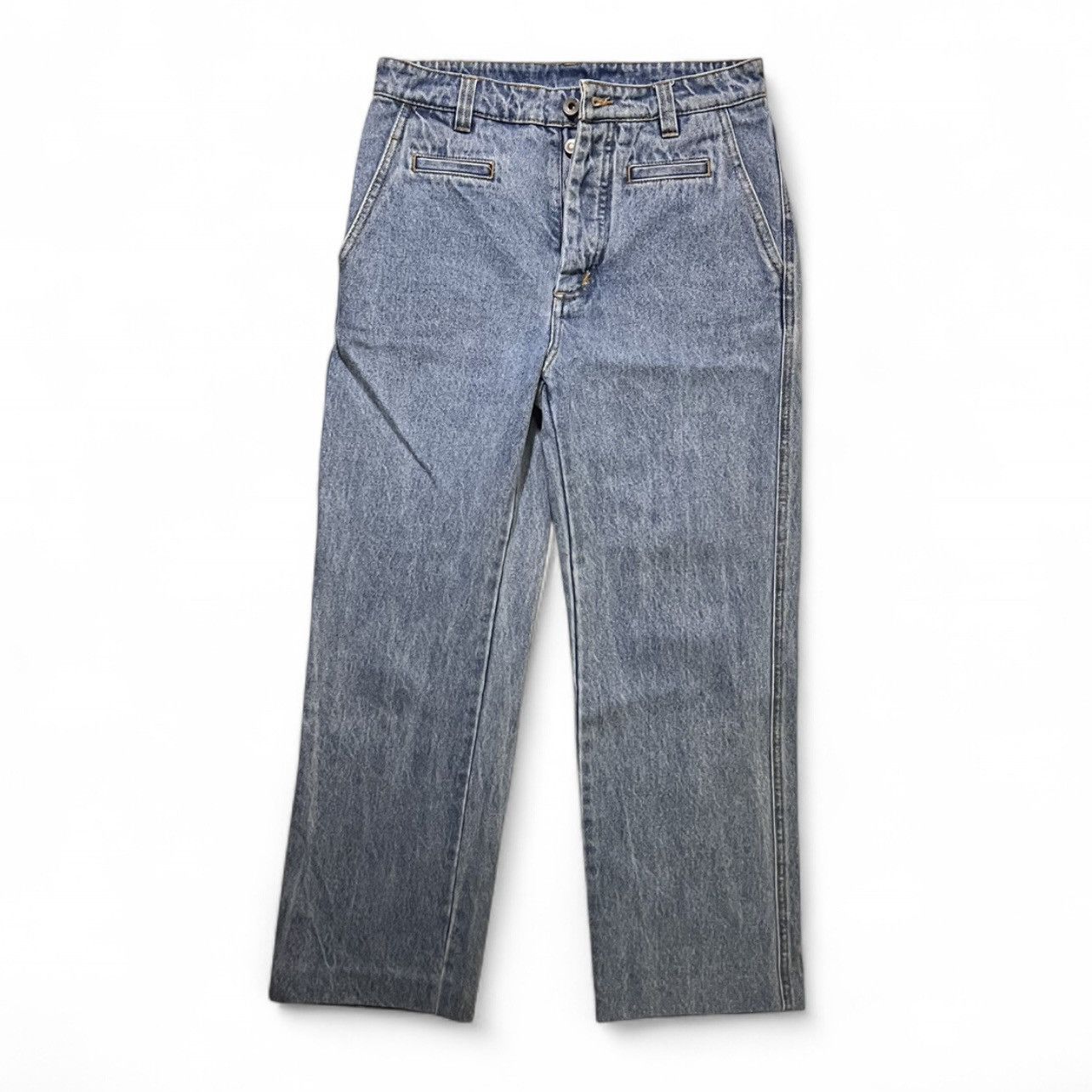 Loewe LOEWE High-Waisted Straight-Leg Jeans – Size 34 Size 25" / US 0 / IT 36 - 1 Thumbnail