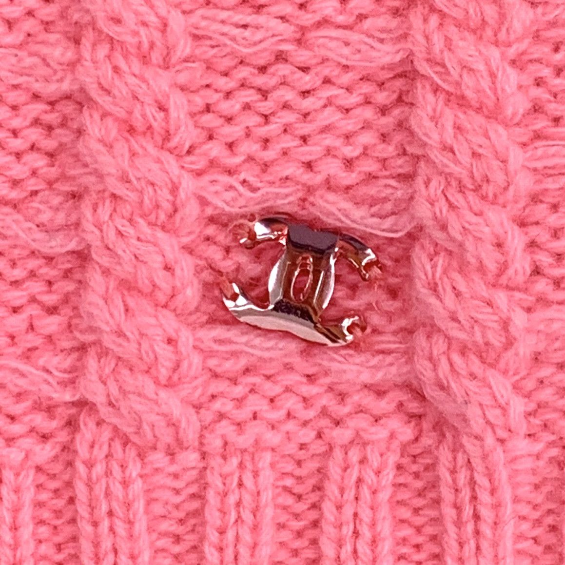 Chanel Chanel Cable Knit Wool Sweater Pink (36) Size XS / US 0-2 / IT 36-38 - 5 Thumbnail