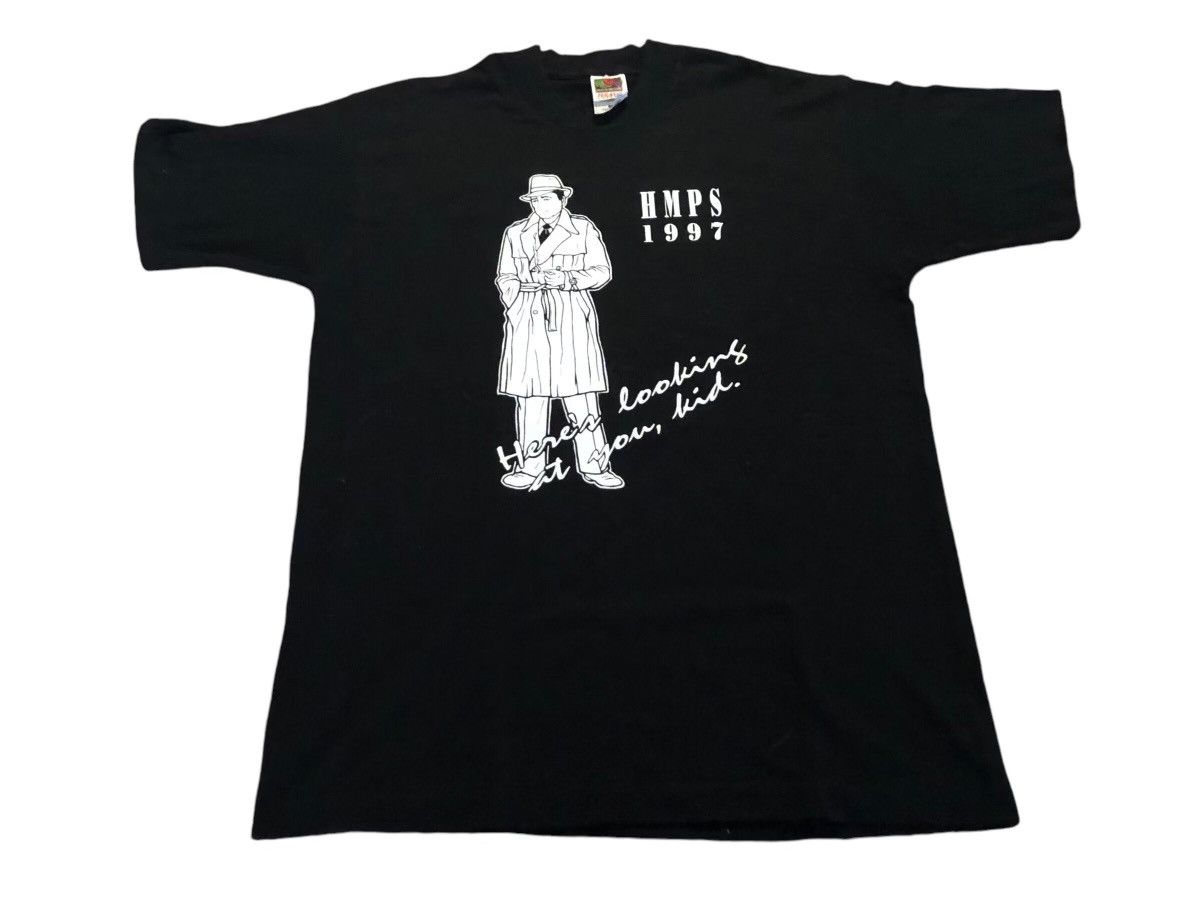 Fruit Of The Loom Vintage 90s “Casablanca Humphrey Bogart” T Shirt S/L Size US L / EU 52-54 / 3 - 1 Thumbnail