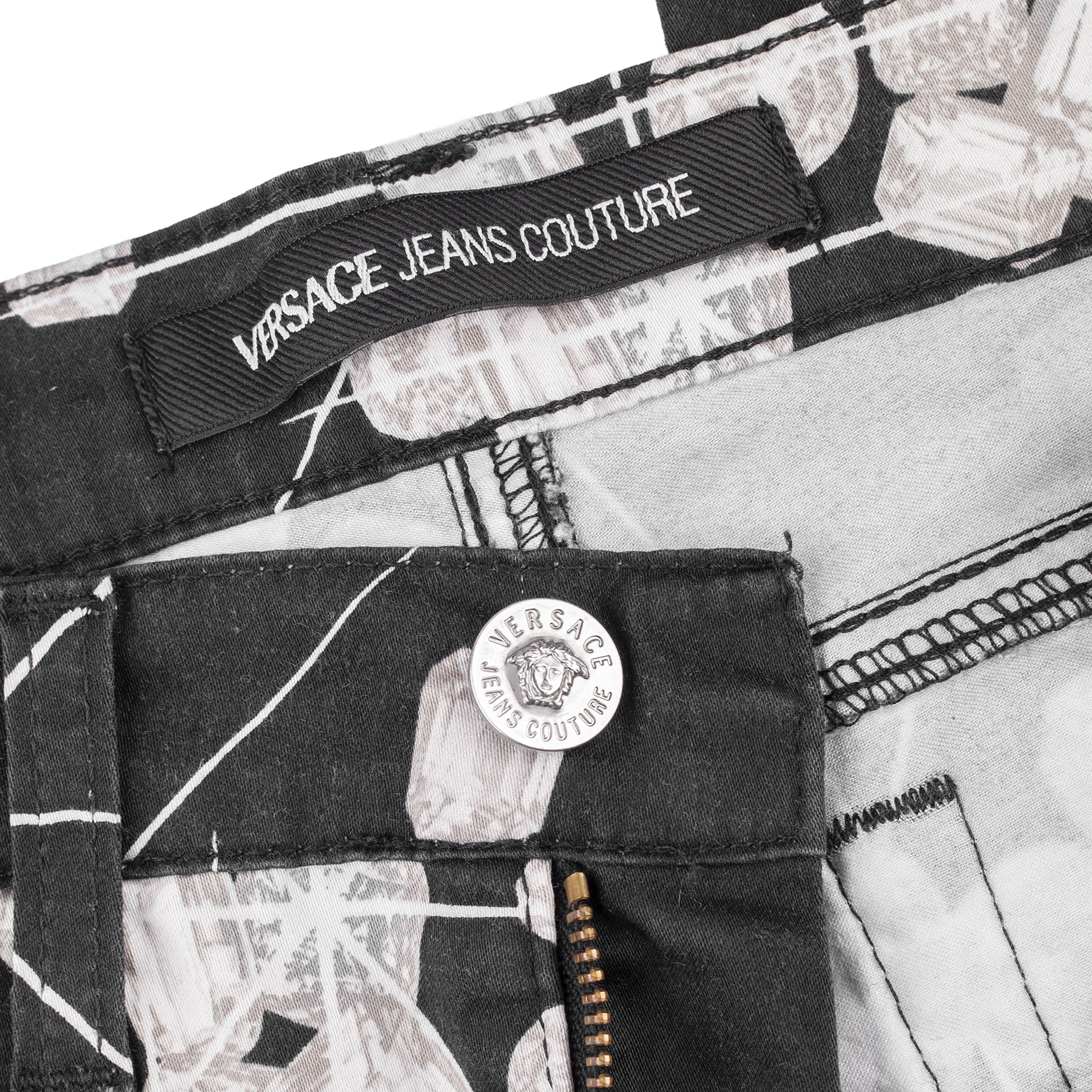 Versace Jeans Couture Versace Jeans Couture Vintage Black Diamond Pants Size 27" / US 4 / IT 40 - 6 Thumbnail