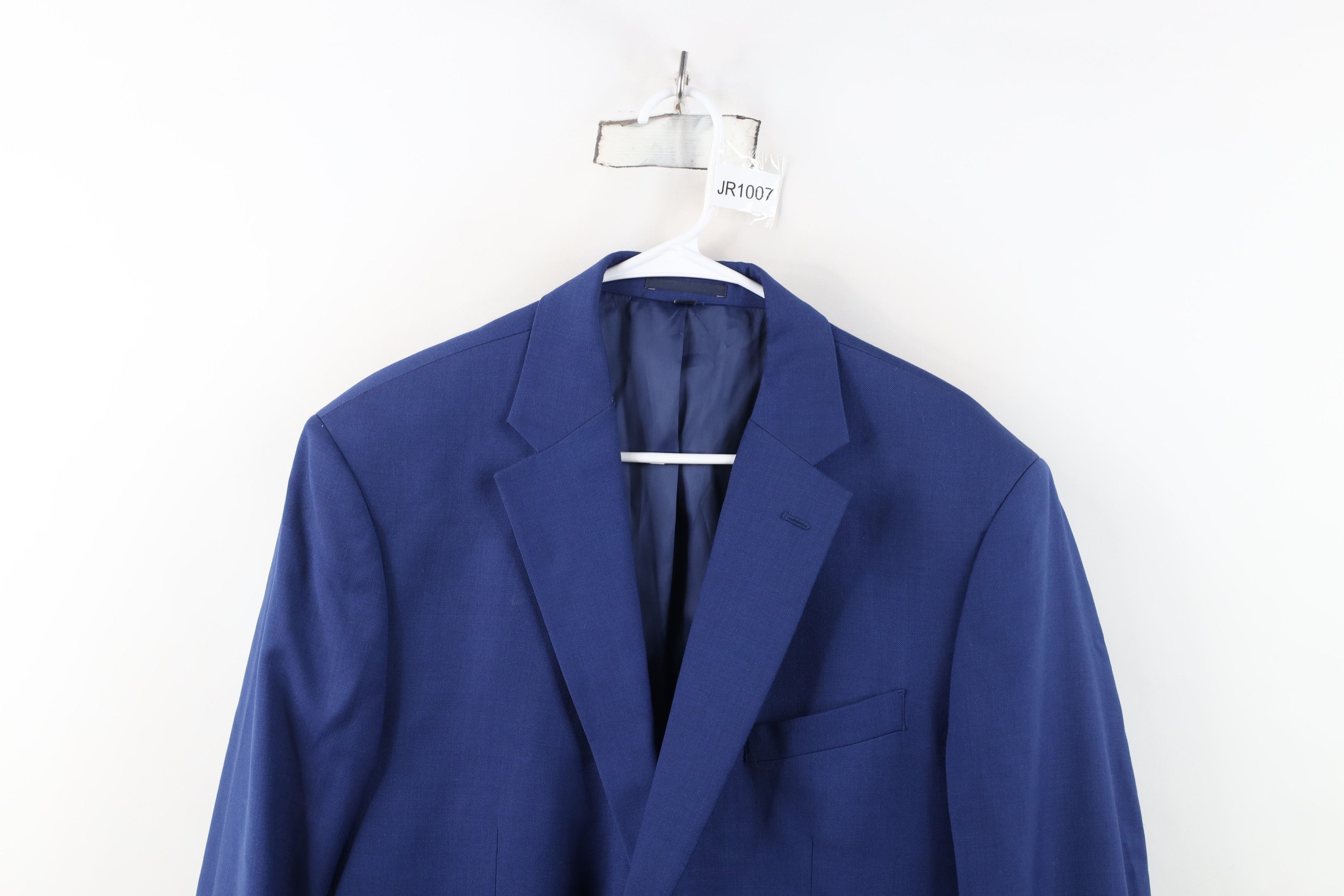 Jos. A. Bank Jos A Bank Wool 2 Button Suit Coat Blazer Jacket Blue Size US XXL / EU 58 / 5 - 2 Thumbnail
