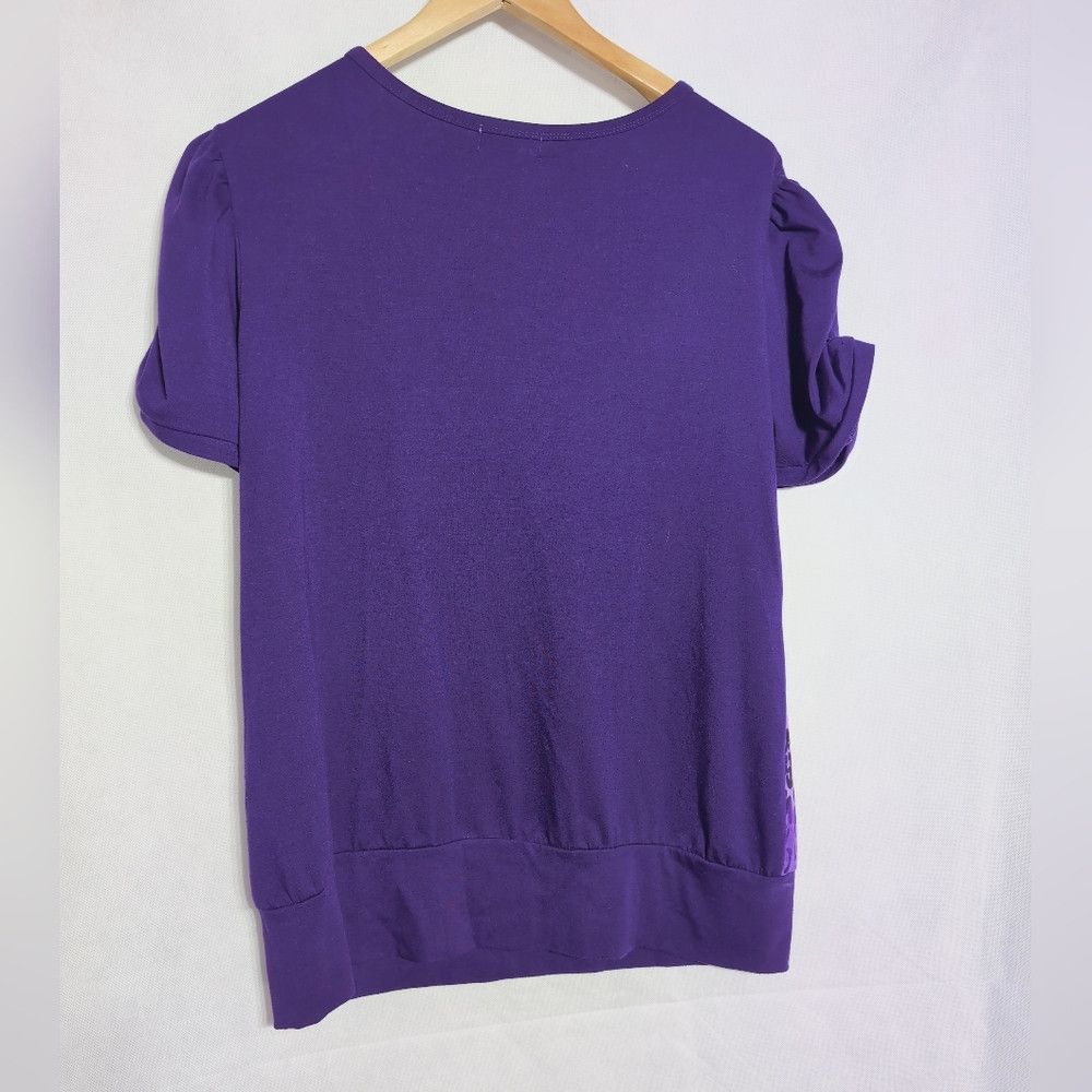 Other Xclusiv Purple Leopard Print Sz XL Women's Top Size XL / US 12-14 / IT 48-50 - 4 Thumbnail
