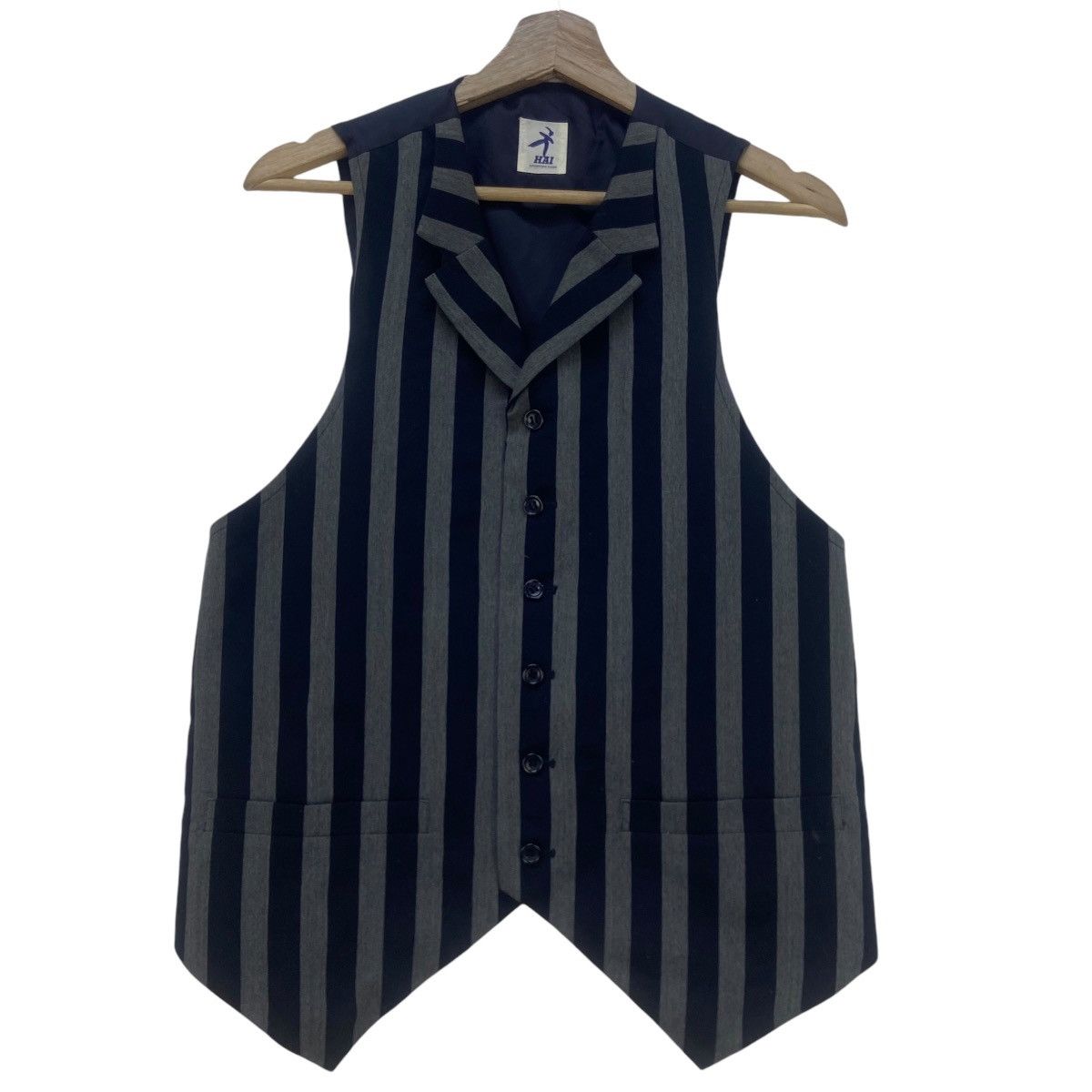Hai Sporting Gear Hai Sporting Gear by Issey Miyake Striped Vests Size US XS / EU 42 / 0 - 1 Thumbnail