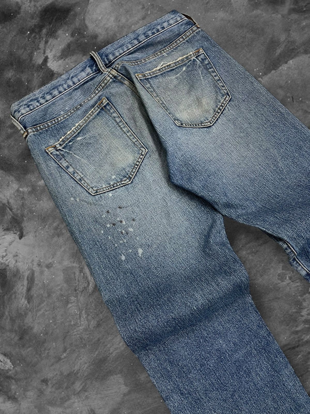 Japanese Brand Vintage 90s Designer Japan In The Attic Splash Grunge Denim Size US 30 / EU 46 - 16 Thumbnail