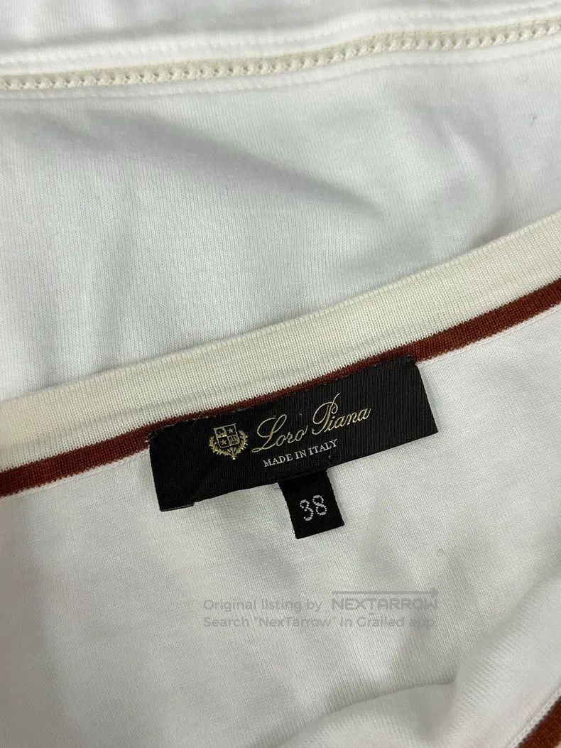 Loro Piana Loro Piana White Striped Long Sleeve Shirt Size XS / US 0-2 / IT 36-38 - 4 Thumbnail