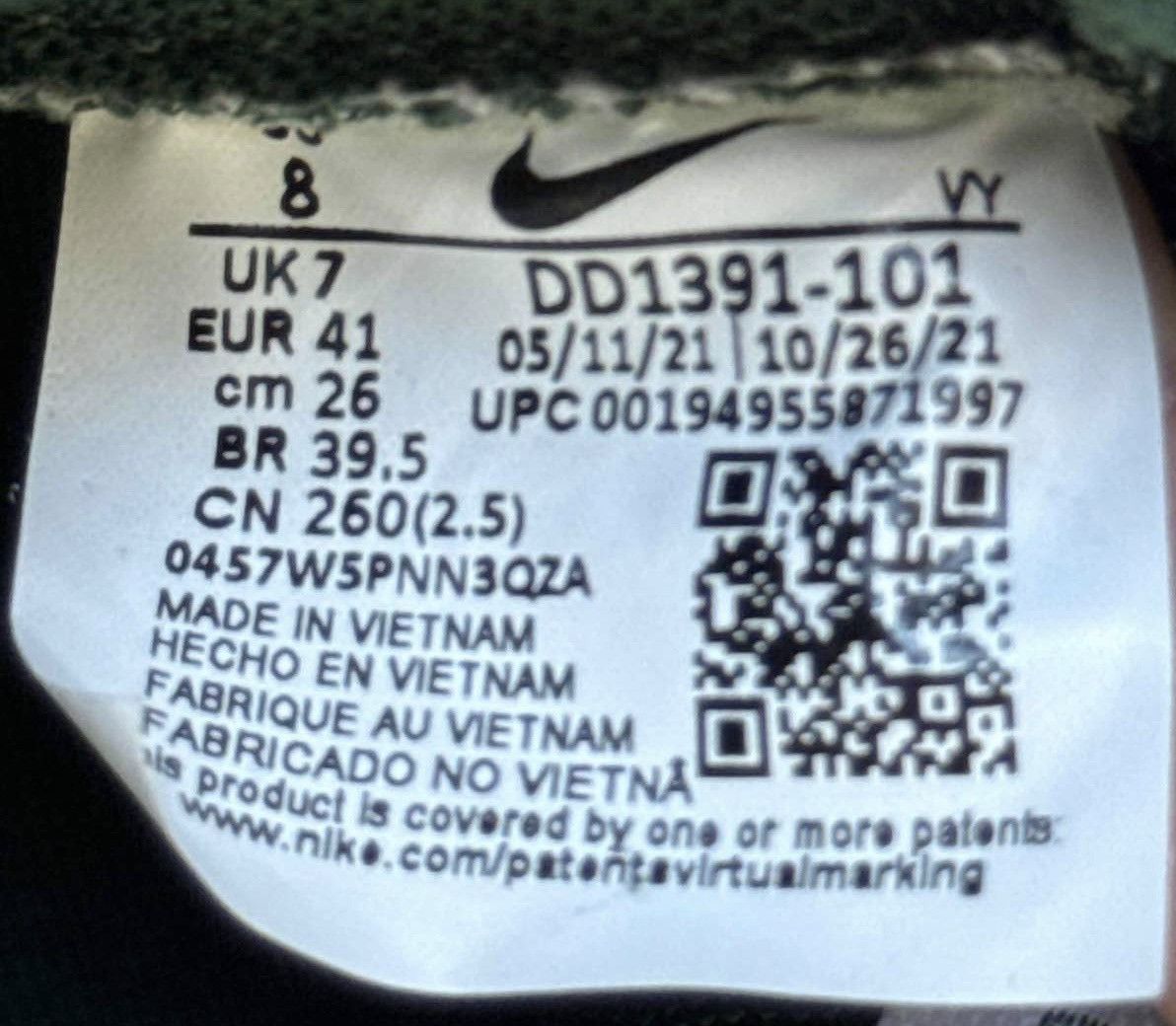 Nike Nike Dunk Low ‘Michigan State’ Size US 8 / EU 41 - 7 Thumbnail