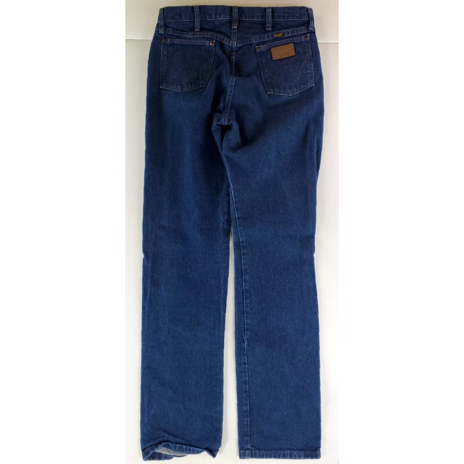 Wrangler VINTAGE Wrangler Jeans 13MWZPW Mens 34x38 34x37 Actual Blue Straight Jeans Mens 34x38 Blue Wrangler VTG Jeans Size US 34 / EU 50 - 4 Thumbnail