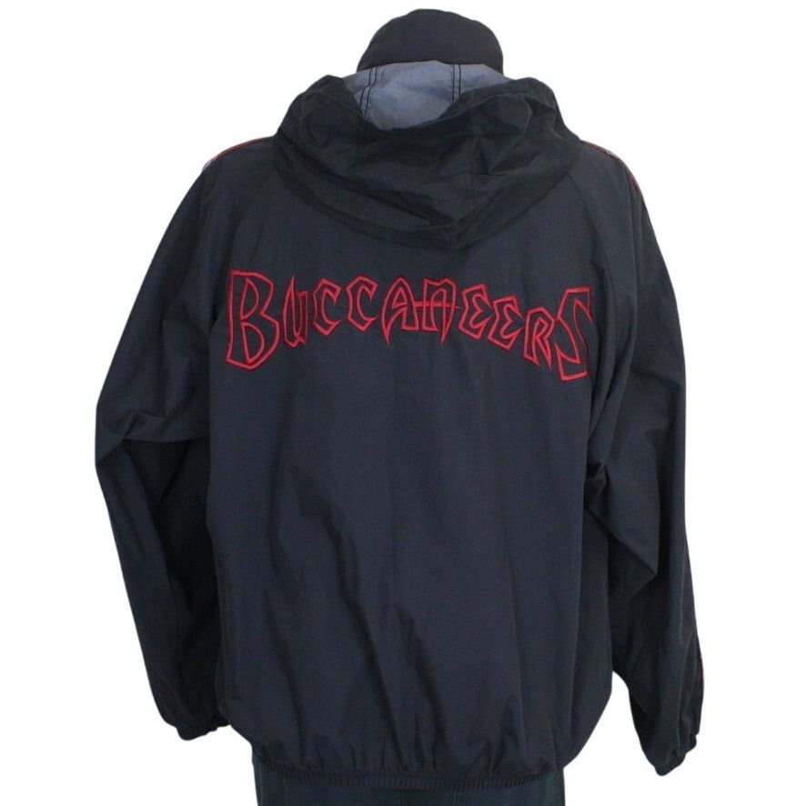 NFL × Pro Player × Vintage Vintage Tampa Buccaneers Spell Out Hooded Y2K Windbreaker Size US L / EU 52-54 / 3 - 1 Thumbnail