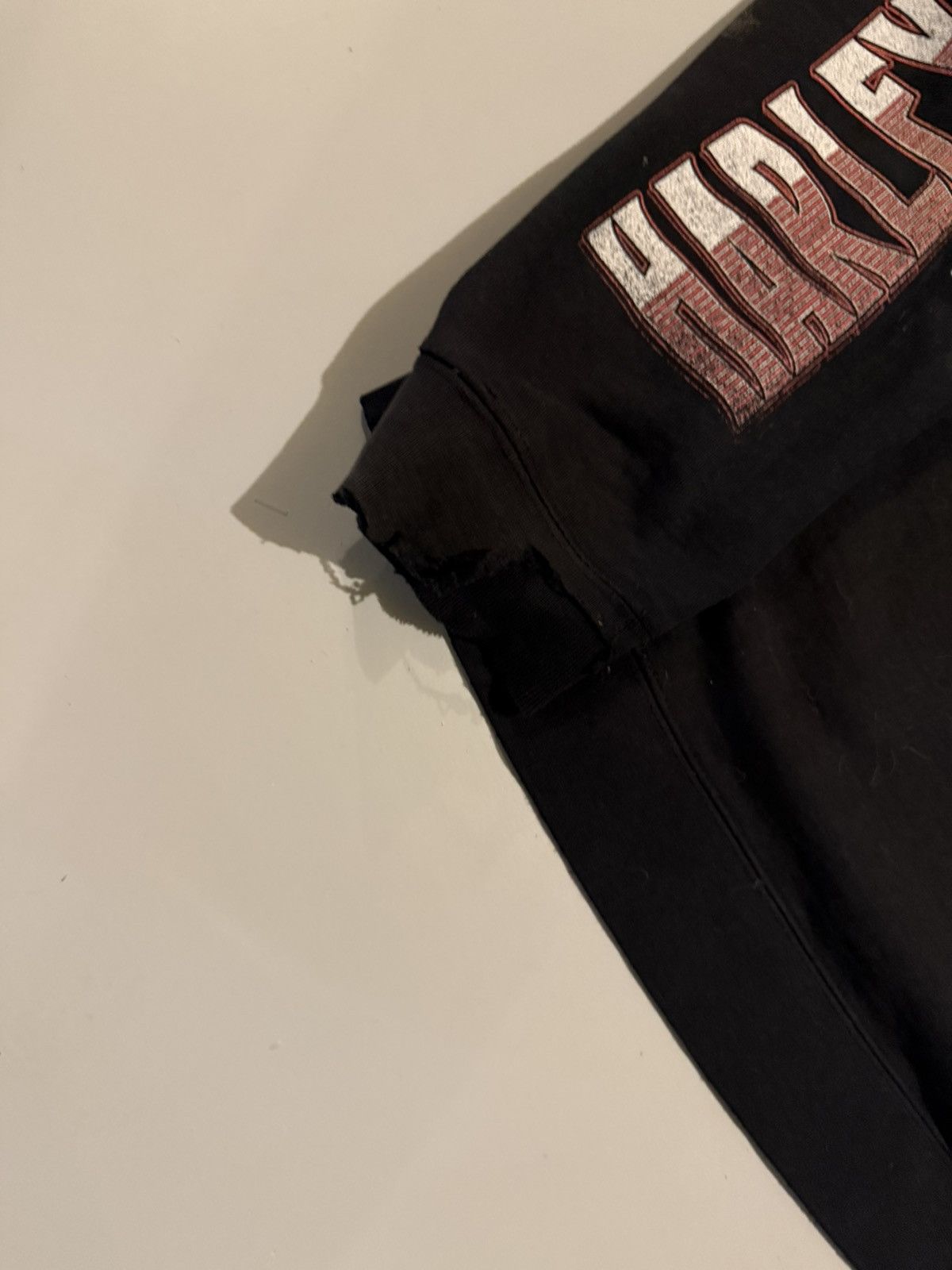 Harley Davidson Vintage 90s Harley Davidson Zip Up Hoodie With Sleeve Hits Size US XL / EU 56 / 4 - 2 Thumbnail
