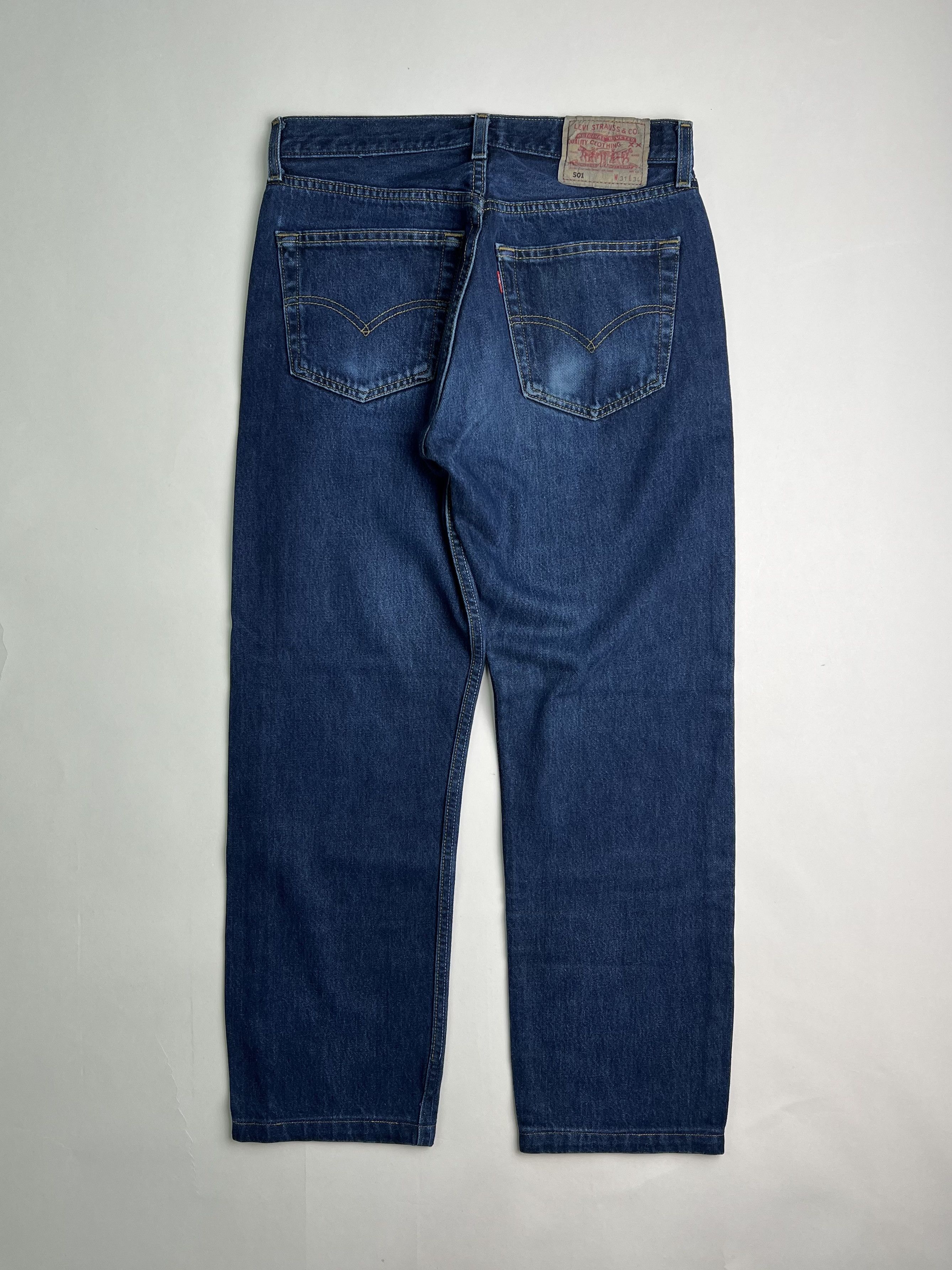 Levi's × Levi's Vintage Clothing × Vintage Levis 501 Vintage Dark Wash Jeans Made In Usa W31 Size US 31 - 7 Thumbnail