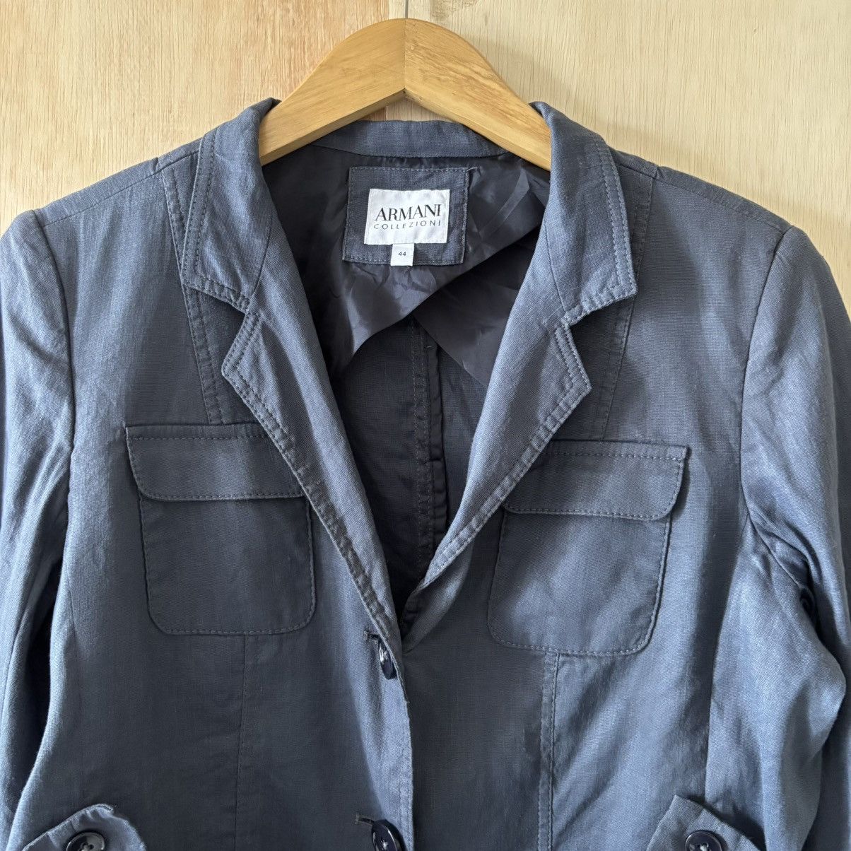 Armani Collezioni Vintage Armani Collezione Utility Blazers Jacket Size M / US 6-8 / IT 42-44 - 3 Thumbnail
