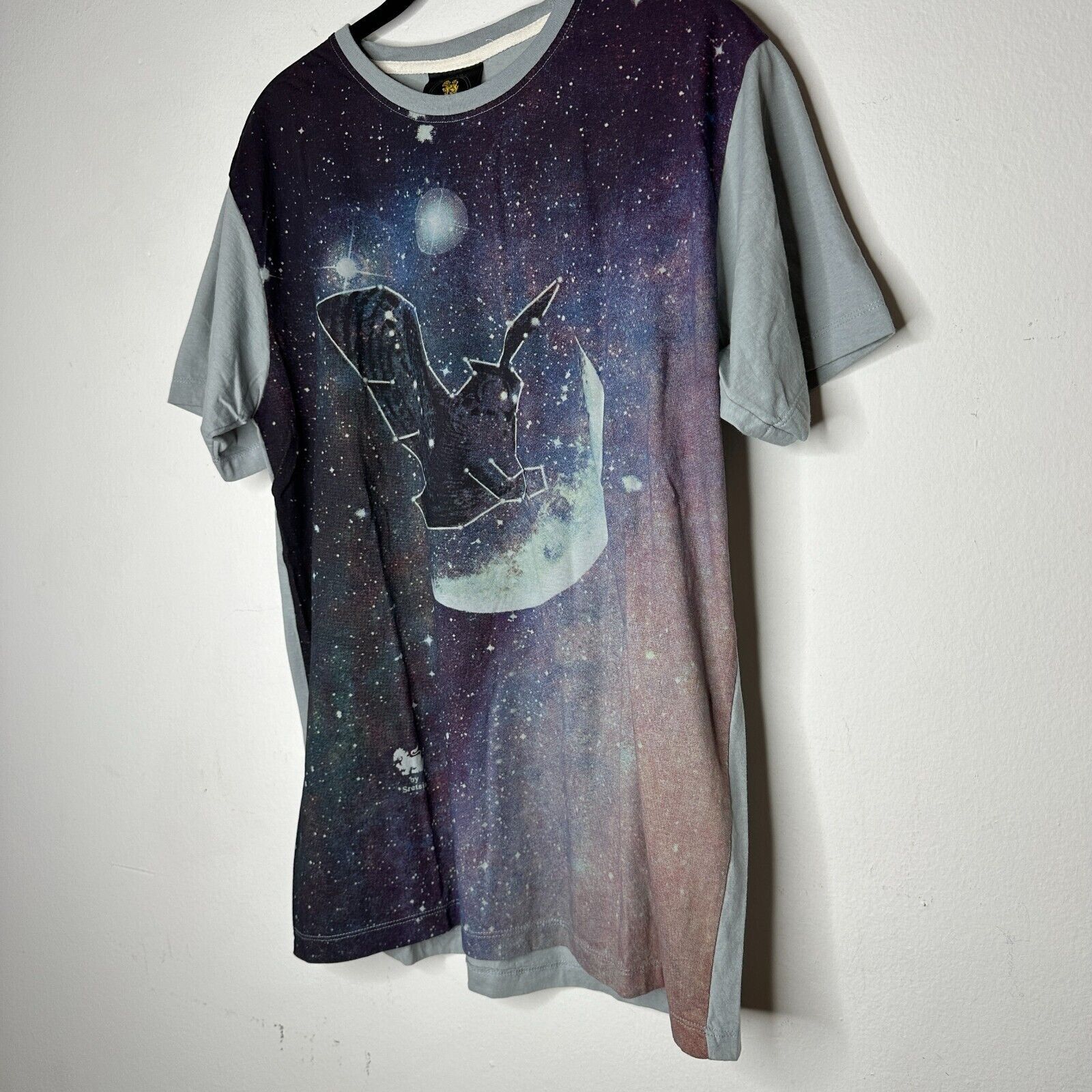 Other Singha Gray Multi Owl Moon Tee Stars Rainbow Ltd Edition L Size L / US 10 / IT 46 - 2 Thumbnail