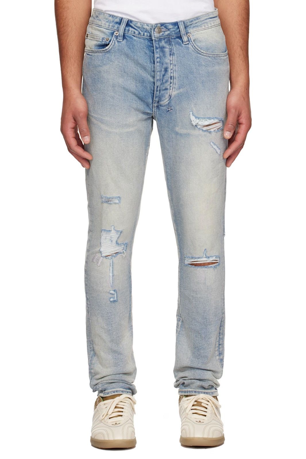 Ksubi Ksubi Chitch Punk Blue Thrashed Jean Size US 32 / EU 48 - 7 Thumbnail