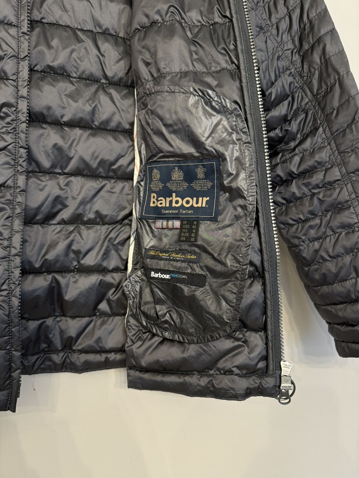 Barbour Barbour Summer Tartan Fibre Down Puffer Jacket Women's Size XL / US 12-14 / IT 48-50 - 9 Thumbnail
