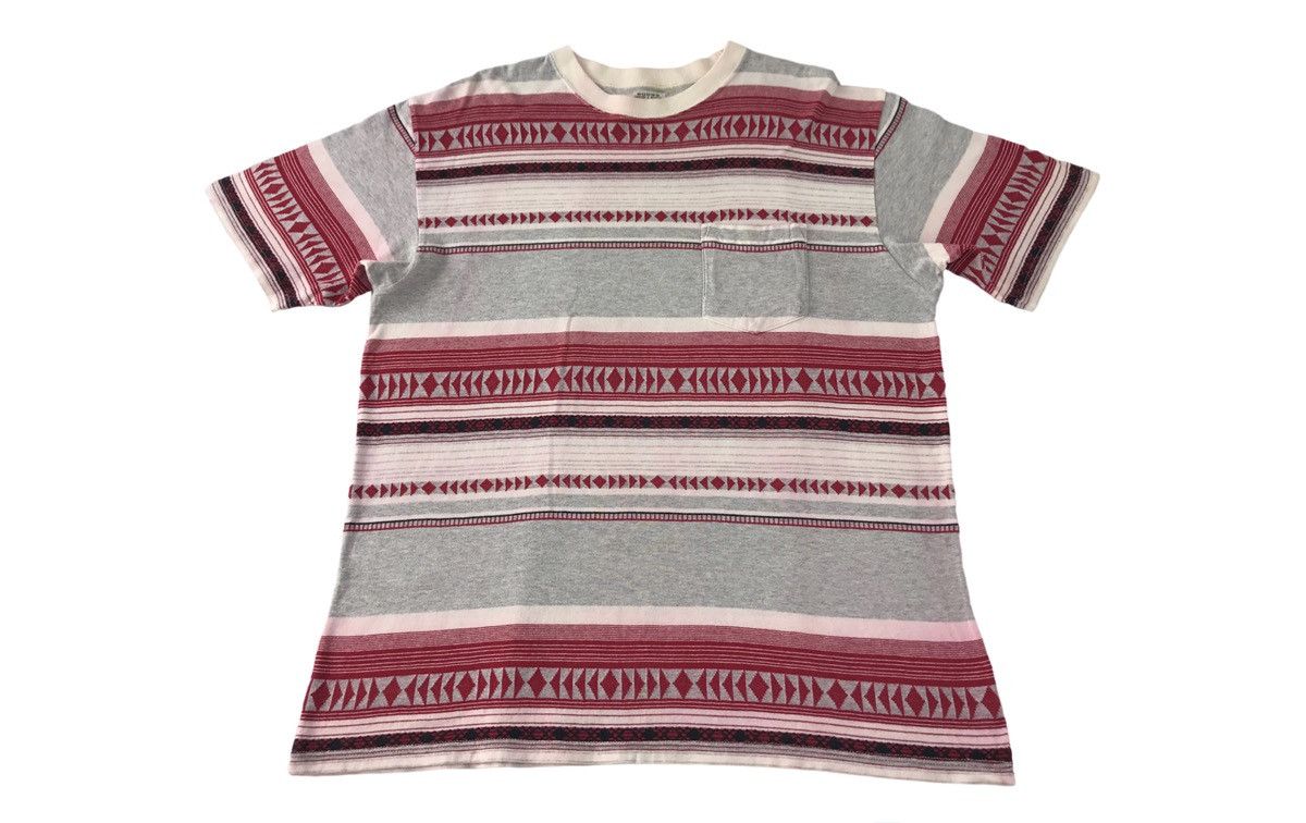 Warehouse 90s Bodies Warehouse Striped Navajo Printed Tee Size US L / EU 52-54 / 3 - 1 Thumbnail