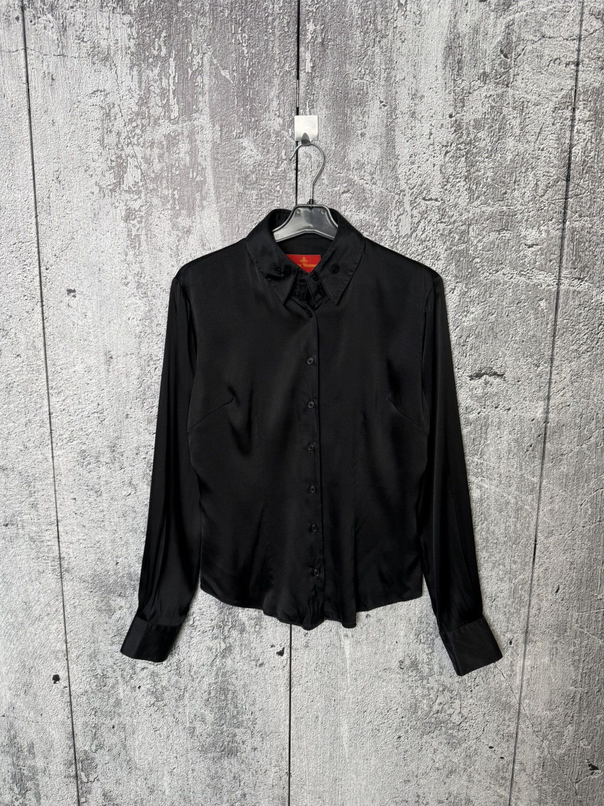 Vivienne Westwood Vivienne Westwood Button Long Sleeve Silk Shirt Black Blouse Size S / US 4 / IT 40 - 1 Thumbnail