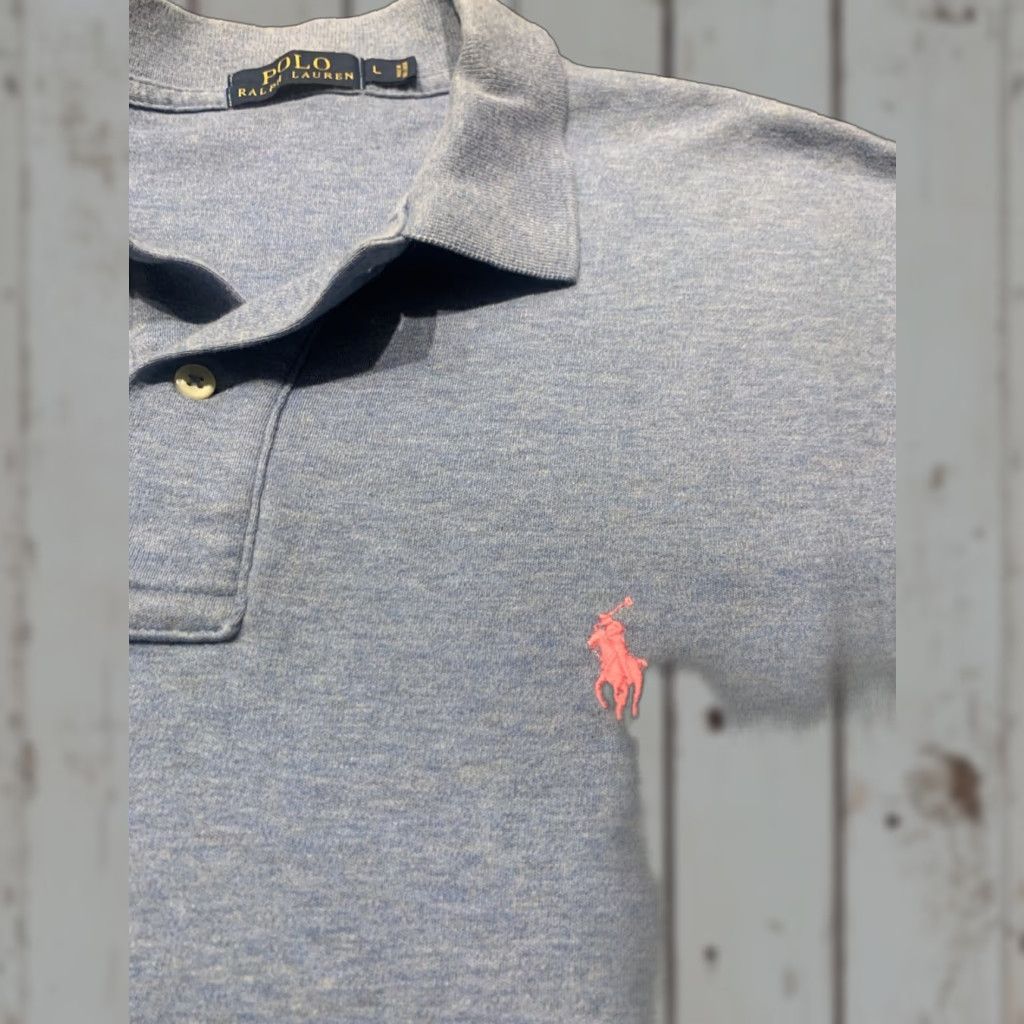 Polo Ralph Lauren VINTAGE Polo Ralph Lauren Polo Shirt Men Large L Blue Cotton Golf Size US L / EU 52-54 / 3 - 1 Thumbnail