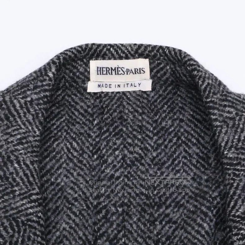 Hermes Hermes Margiela Herringbone Cashmere Jacket Size US M / EU 48-50 / 2 - 5 Thumbnail