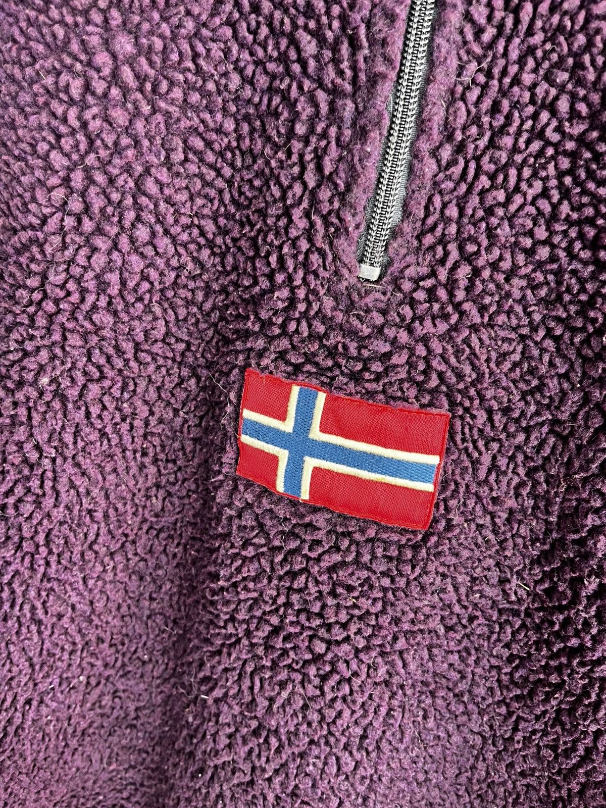 Napapijri Vintage NAPAPIJRI Geographic Fleece Sherpa 1/4 Zip Size US M / EU 48-50 / 2 - 2 Thumbnail