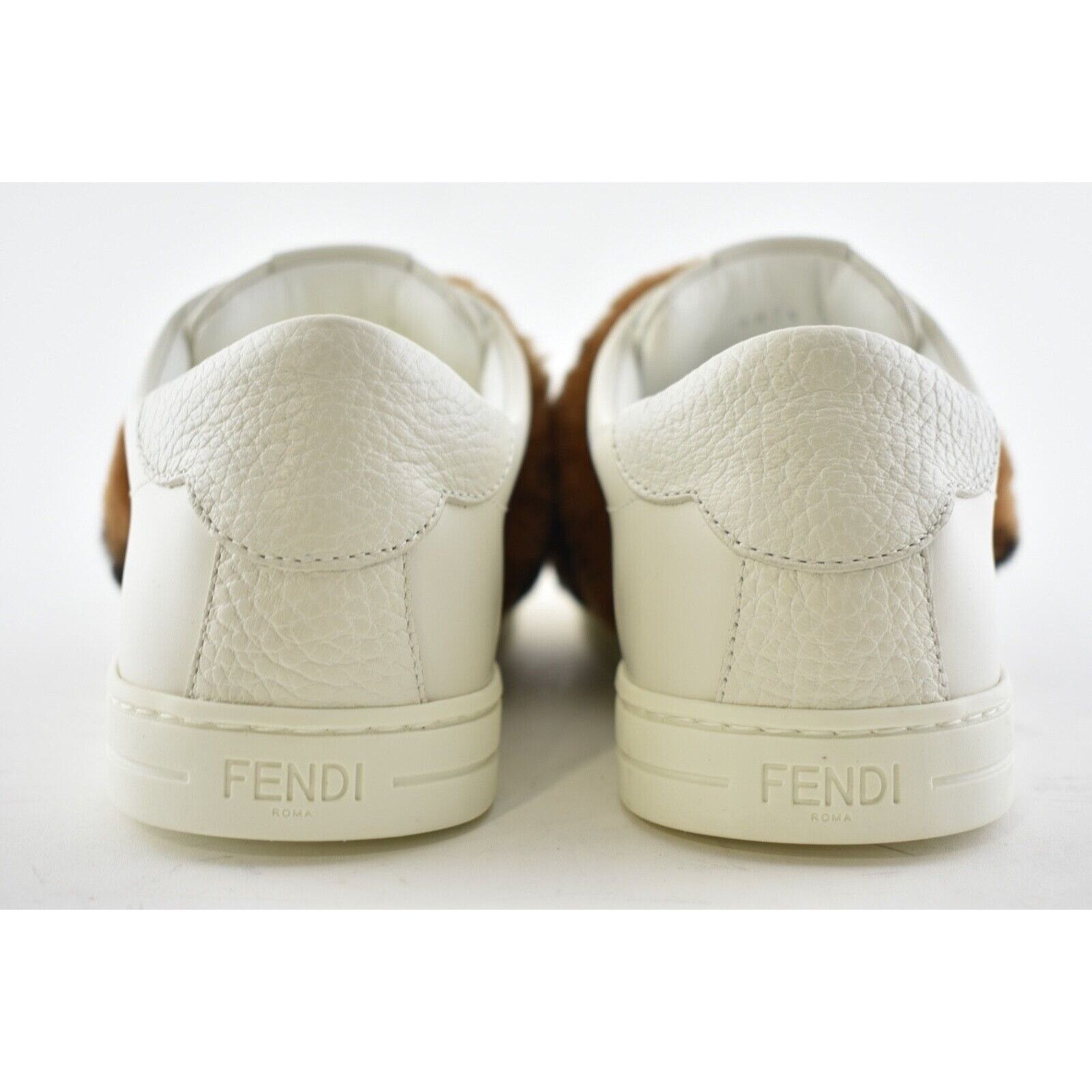 Fendi Fur Logo FF Zucca Low Top Slip On Trainer Sneaker 37 Size US 7 / IT 37 - 11 Thumbnail
