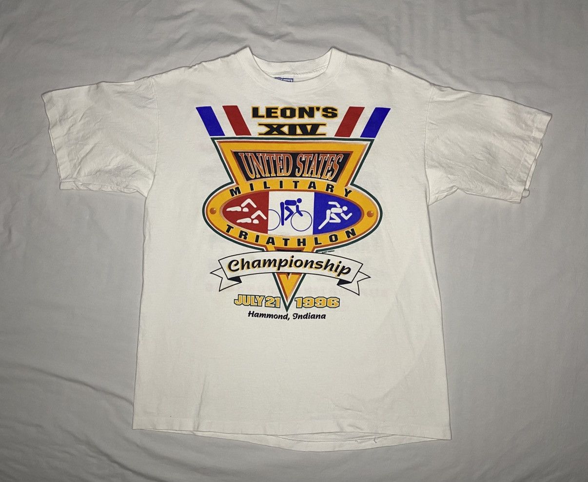 Other Vintage 1986 Military Triathlon All Sport Tee XL Size US XL / EU 56 / 4 - 1 Thumbnail