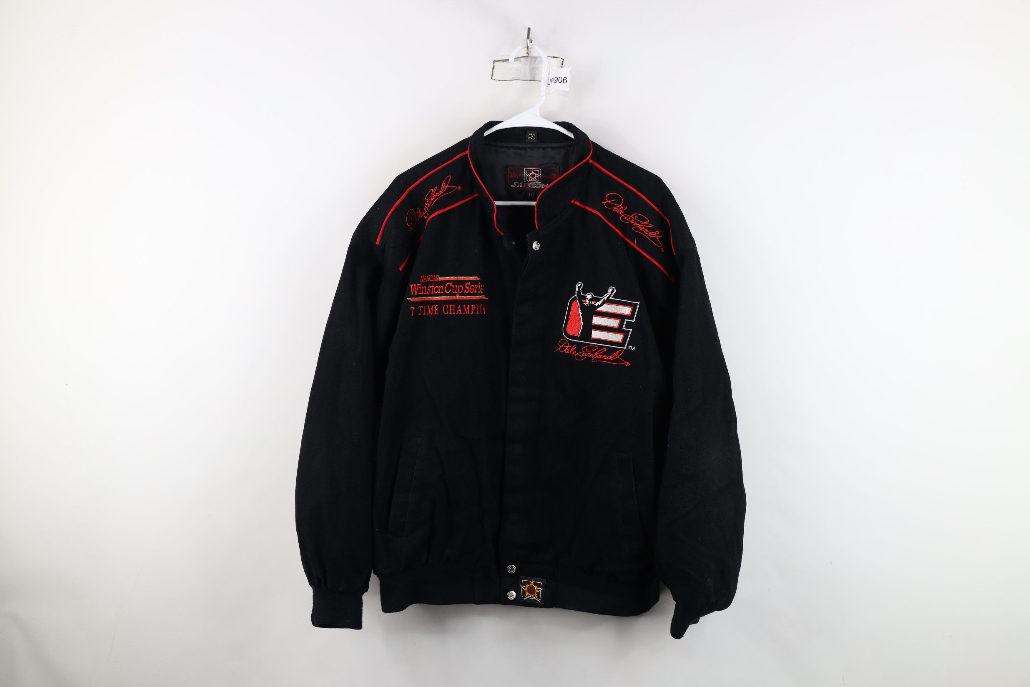 Vintage Vintage 90s NASCAR Earnhardt Racing Pit Crew Jacket Black Size US XL / EU 56 / 4 - 1 Thumbnail