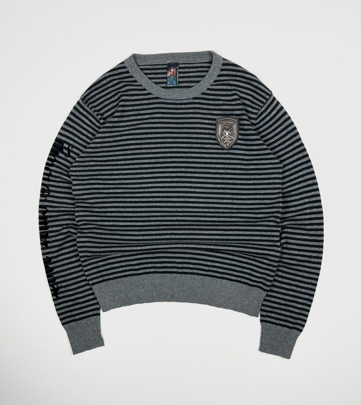 Christian Audigier × Ed Hardy × Von Dutch Ed hardy striped rare sweater Size US XL / EU 56 / 4 - 2 Thumbnail