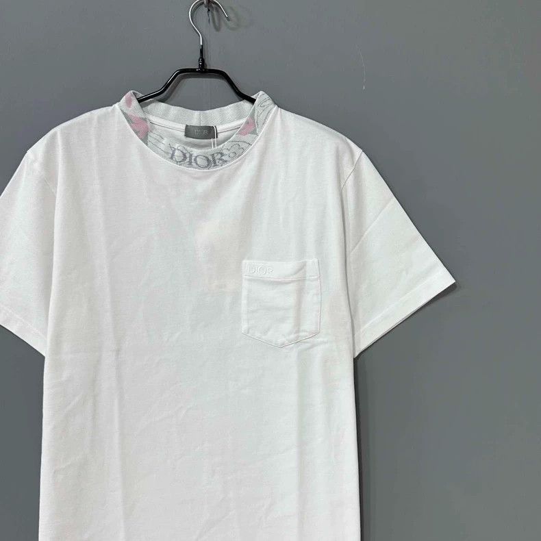 Dior Dior Logo Embroidered Short Sleeve T-2505 Size S / US 4 / IT 40 - 3 Thumbnail