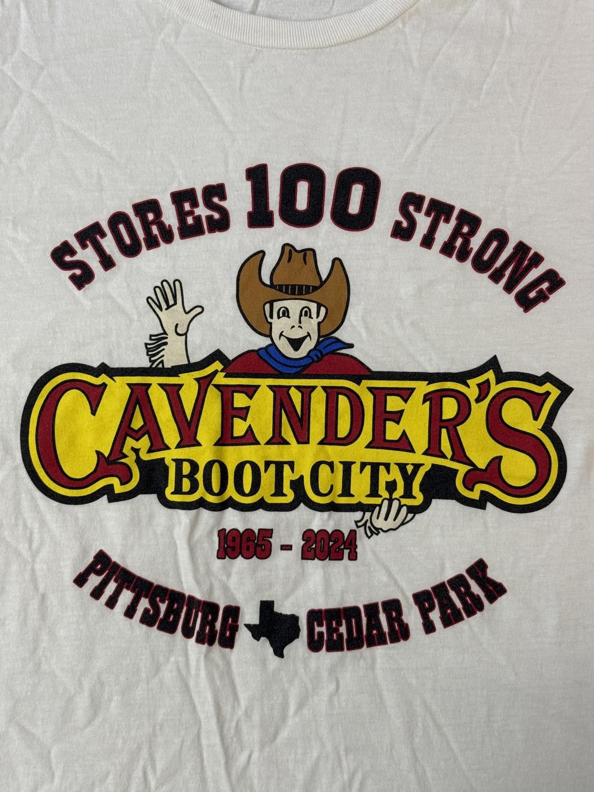 Gildan Cavenders Boot City T-shirt Worker Tee Stores 100 Strong L Size US L / EU 52-54 / 3 - 3 Thumbnail