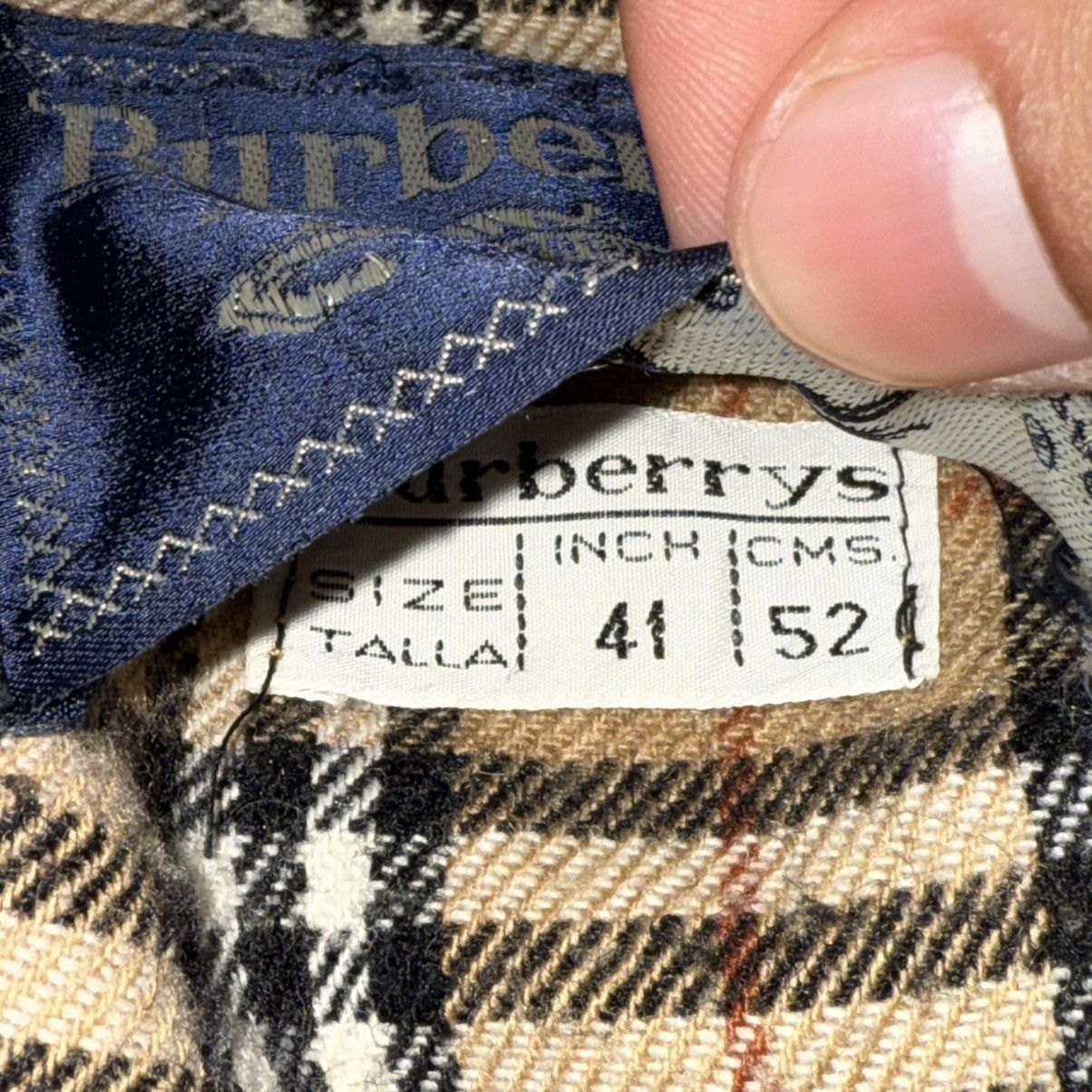 Burberry Vintage Burberry Wool Bomber Jacket Size US L / EU 52-54 / 3 - 12 Thumbnail