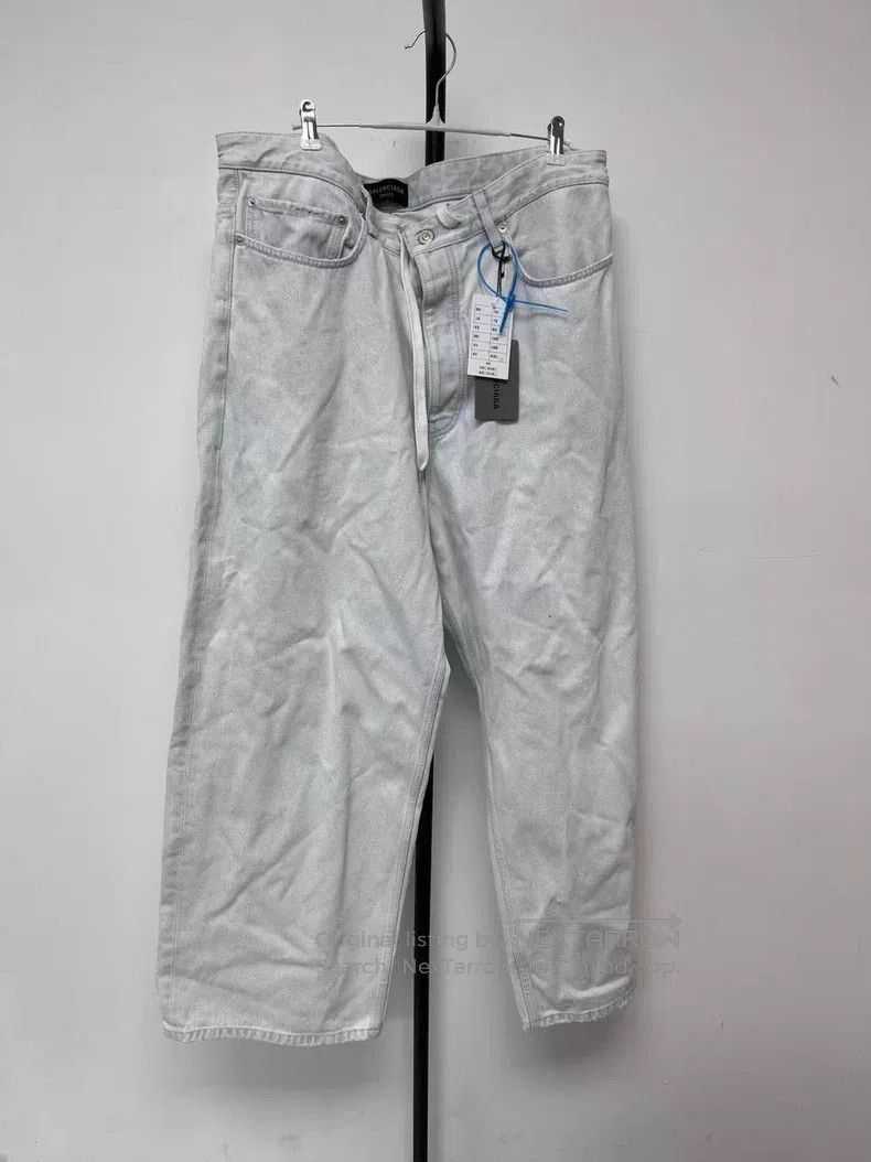 Balenciaga Balenciaga size M Solid Color Drawstring Straight-Leg Loos Size US 27 - 1 Thumbnail