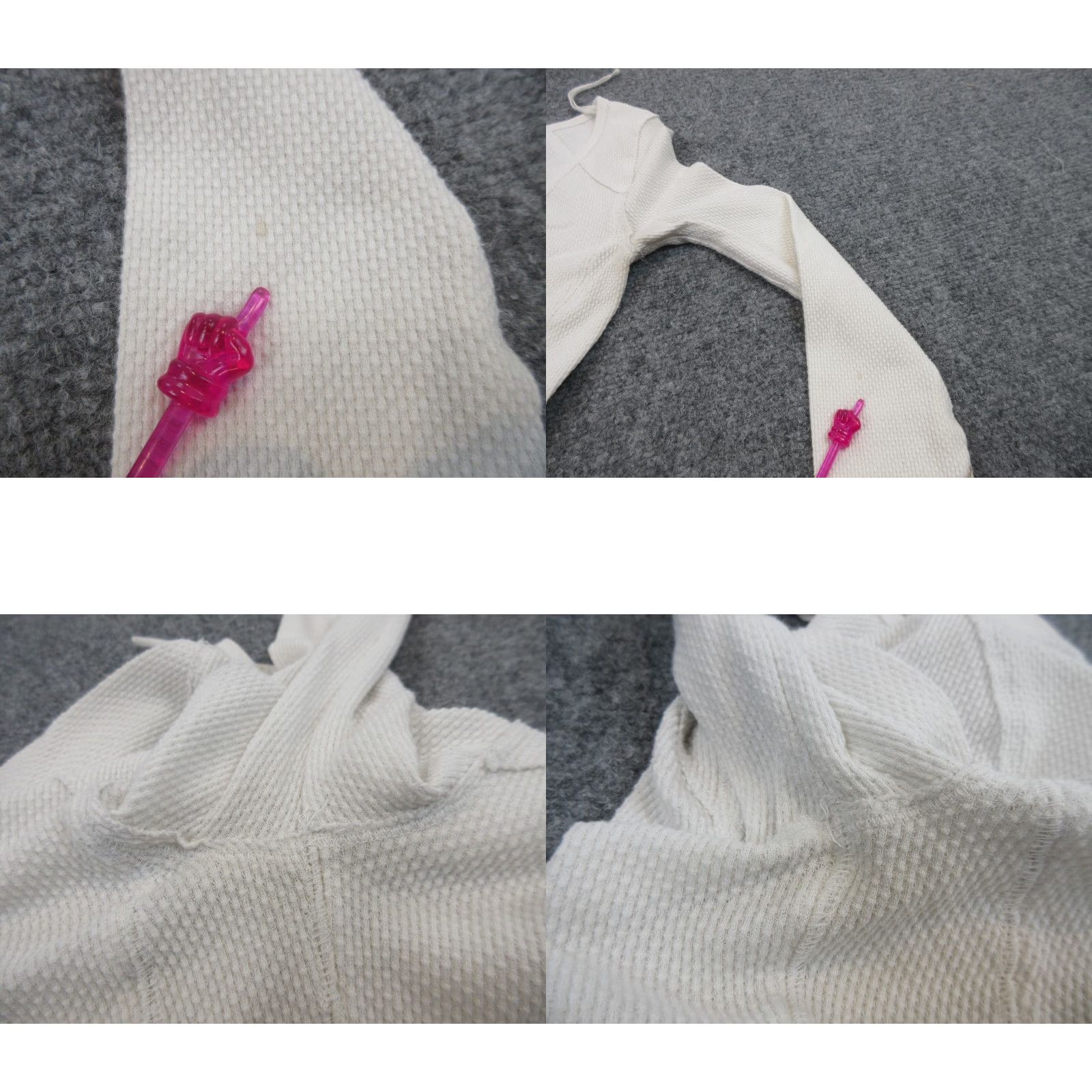 Vintage We The Free Women's Petite White Long Sleeve Button Up Scoop Neck Knit Shirt Small Size S / US 4 / IT 40 - 8 Thumbnail