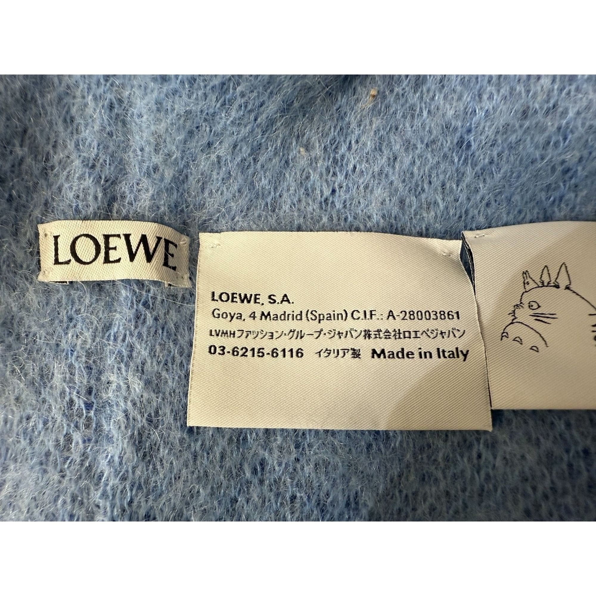 Loewe Loewe X Studio Ghibli Totoro Beanie Hat Blue Camouflage Eyes Size ONE SIZE - 4 Thumbnail