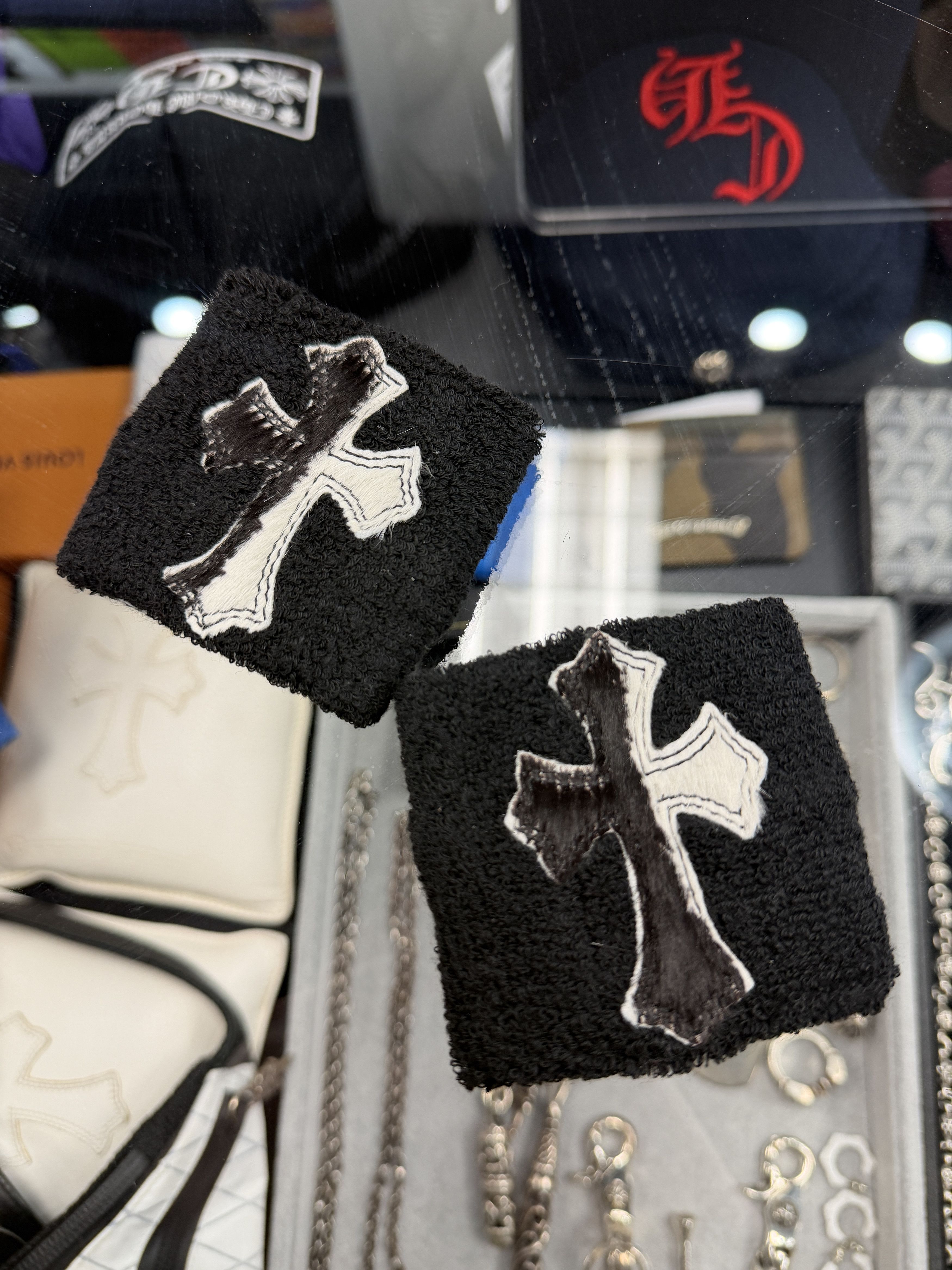 Chrome Hearts Chrome Hearts Zebra Calf Hair Cemetery Cross Patch Set of 2 Size ONE SIZE - 8 Thumbnail